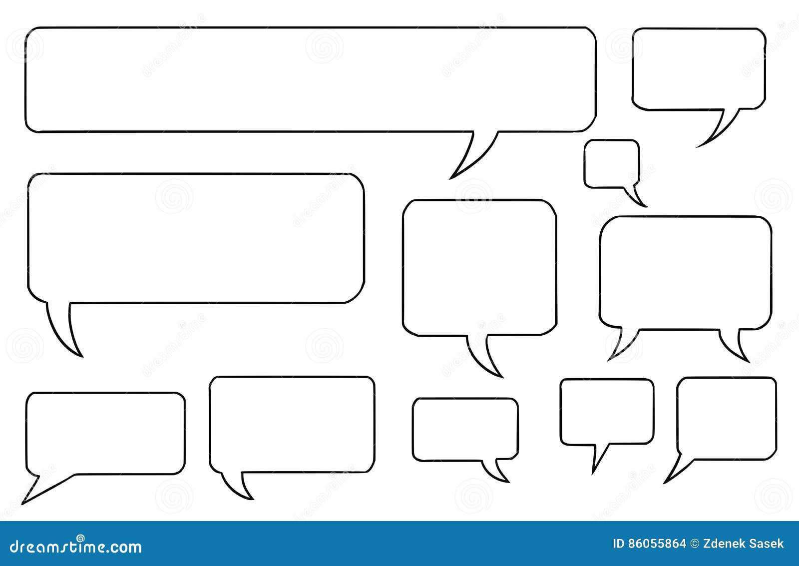 Speech Text With Gold Ribbon Cartoon Vector 31119249