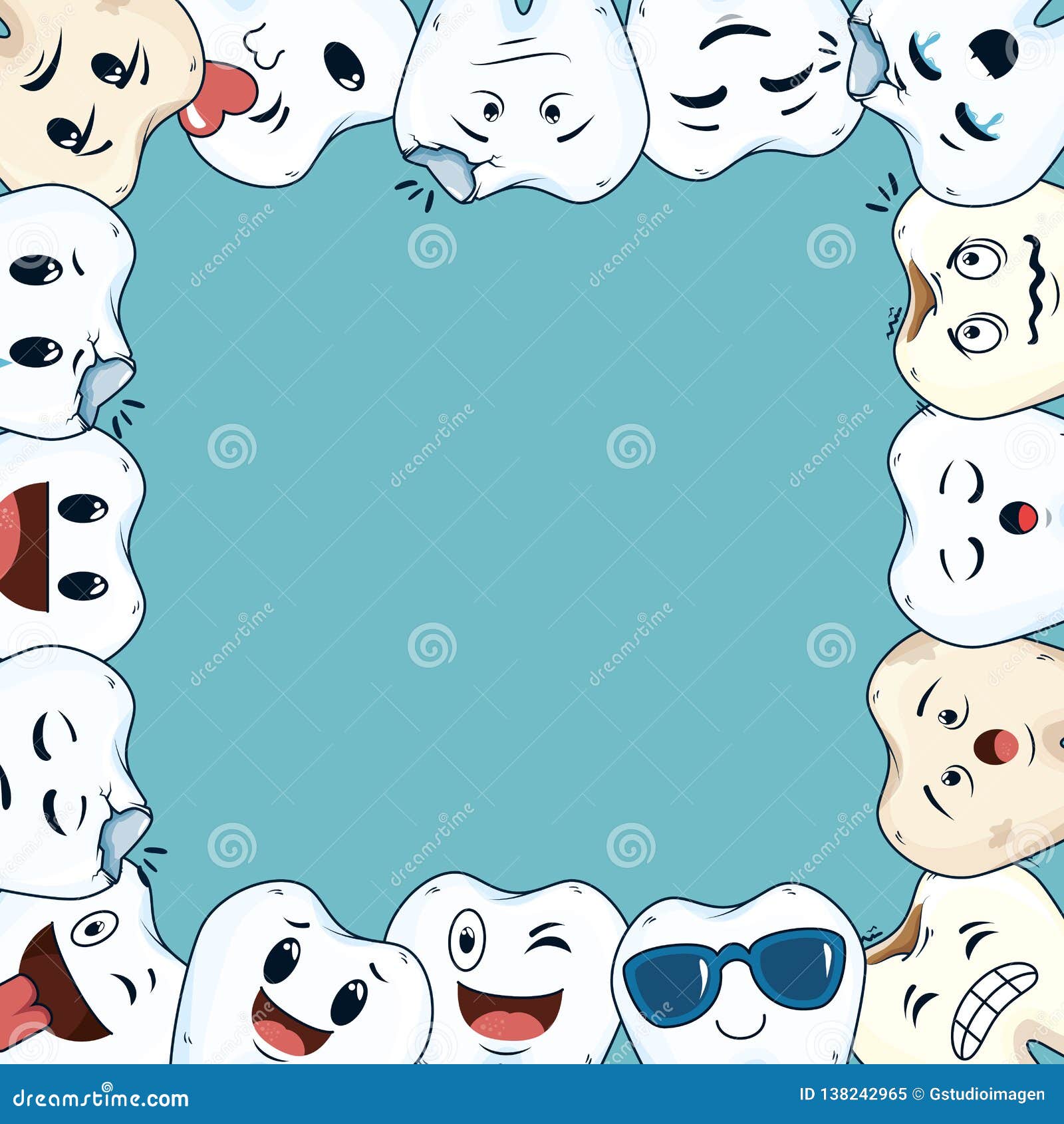 sensitive teeth clipart border