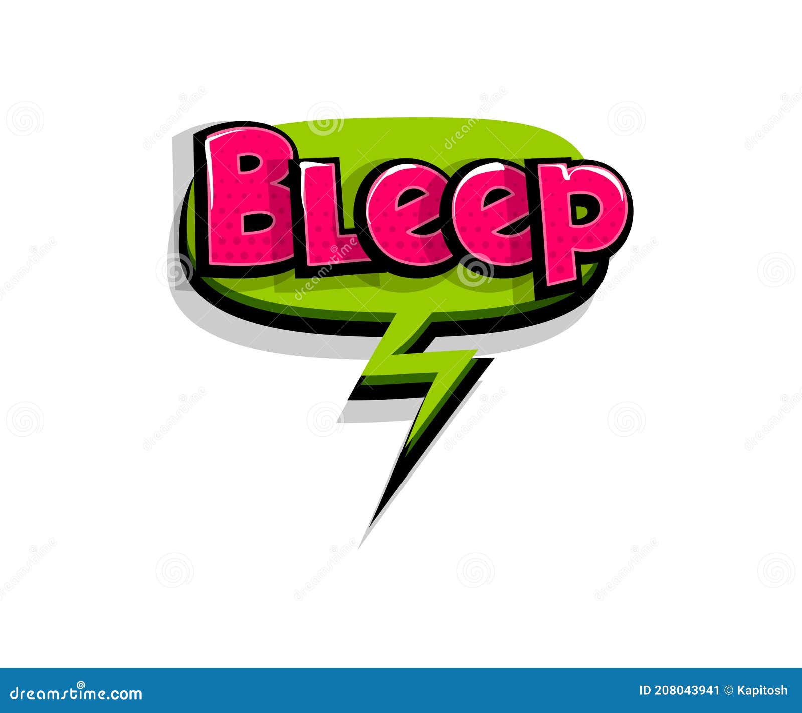comic text bleep, beep, logo sound effects