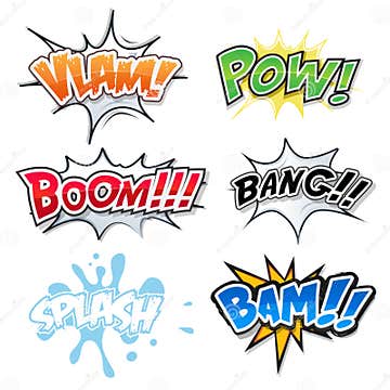 Comic Text, Bomb Explosions and Pop Art Style Stock Vector ...