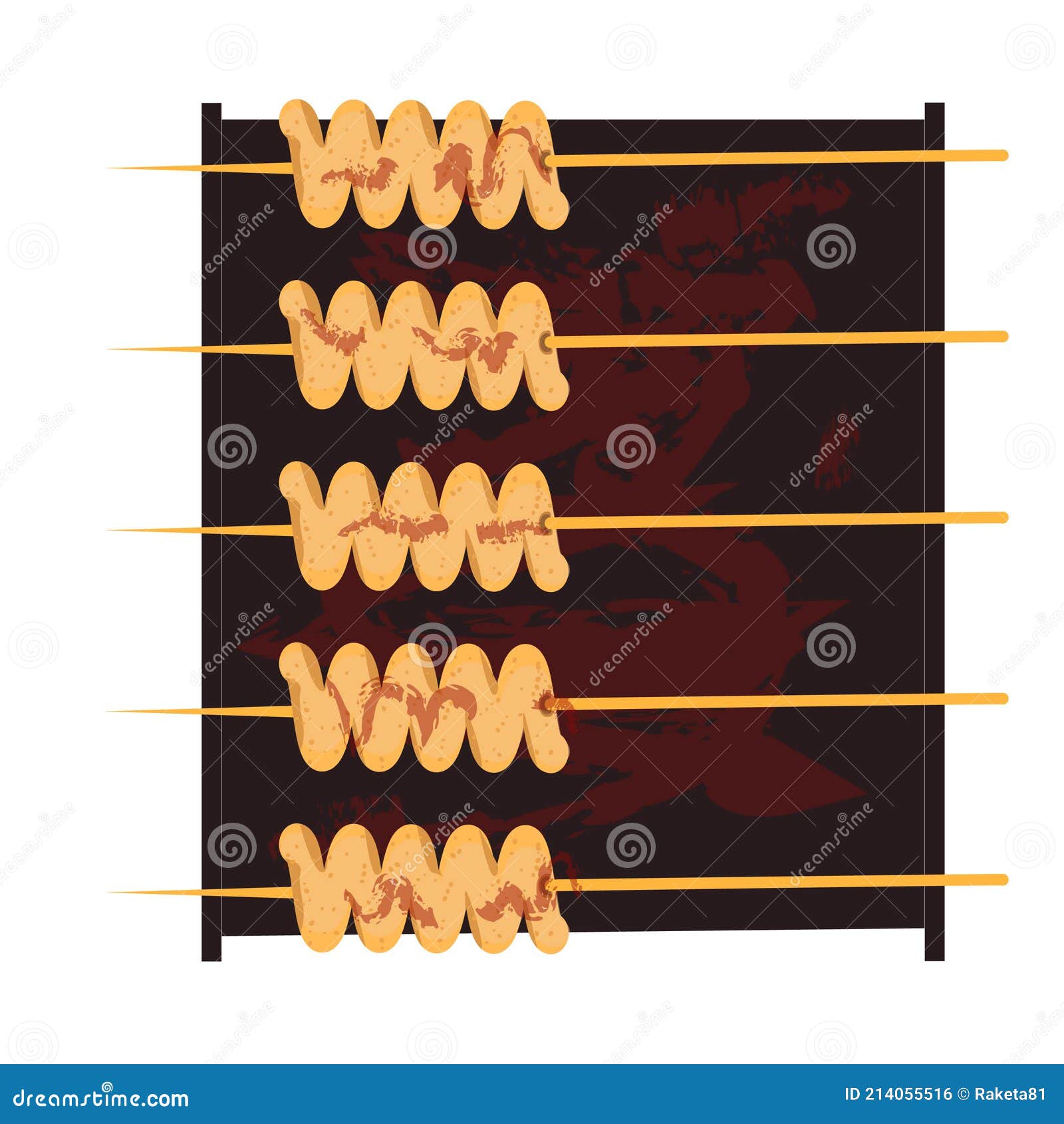 Comida Coreana De Rua Oden Skewer Cutlets Asiáticos Ilustração Stock -  Ilustração de crocante, alimento: 214055516