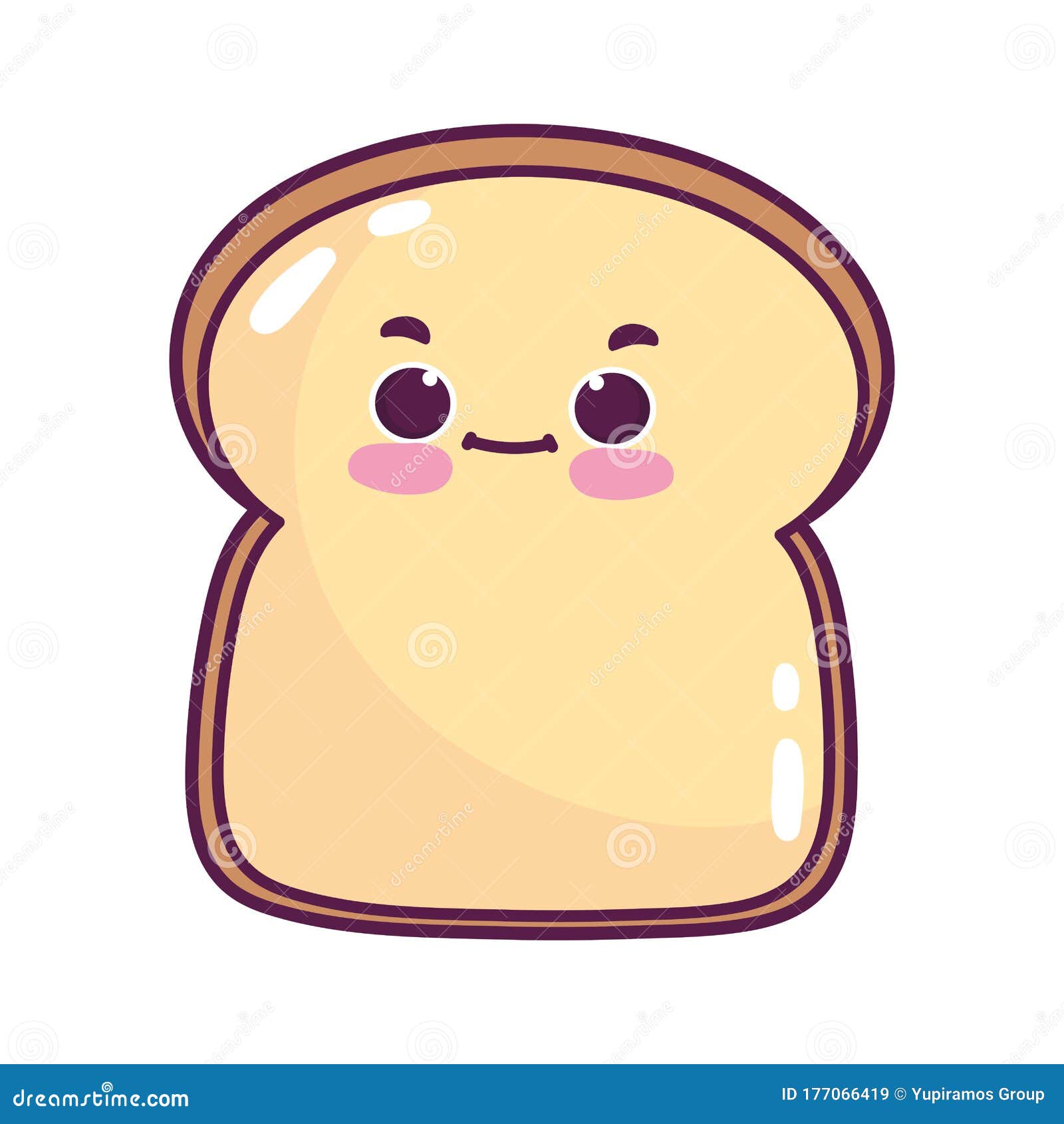 Comida Fofa Pão Doce Sobremesa Desenho Isolado Kawaii Ilustração do Vetor -  Ilustração de lanchonete, pastelaria: 177066419