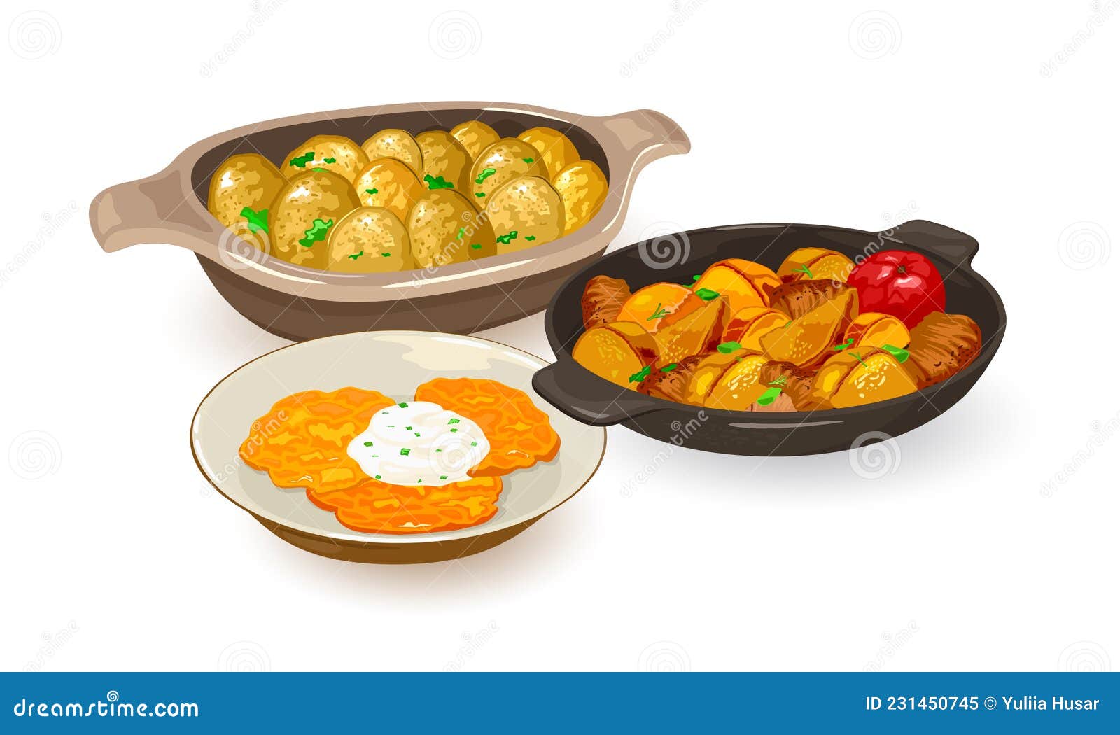 Comidas De Dibujos Animados Con Papa Ilustración del Vector - Ilustración de nutritivo, nuevo: 231450745 Comidas De Dibujos Animados Con Papa Ilustración del Vector - Ilustración de nutritivo, nuevo: 231450745