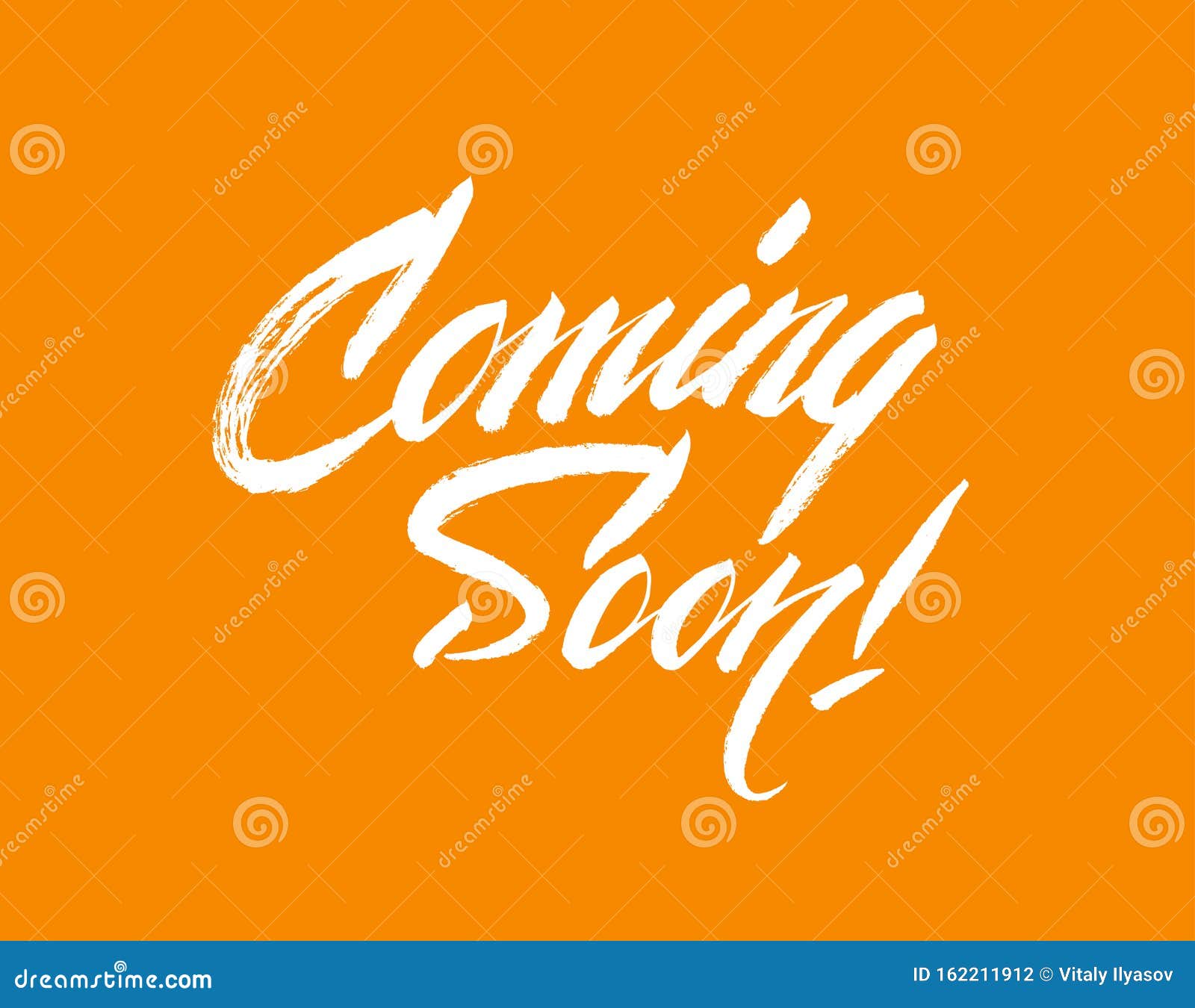 Coming Bald Handgeschriebene Schrift Moderne Kalligraphie Fur Banner Poster Web Vektor Abbildung Illustration Von Handgeschriebene Fur