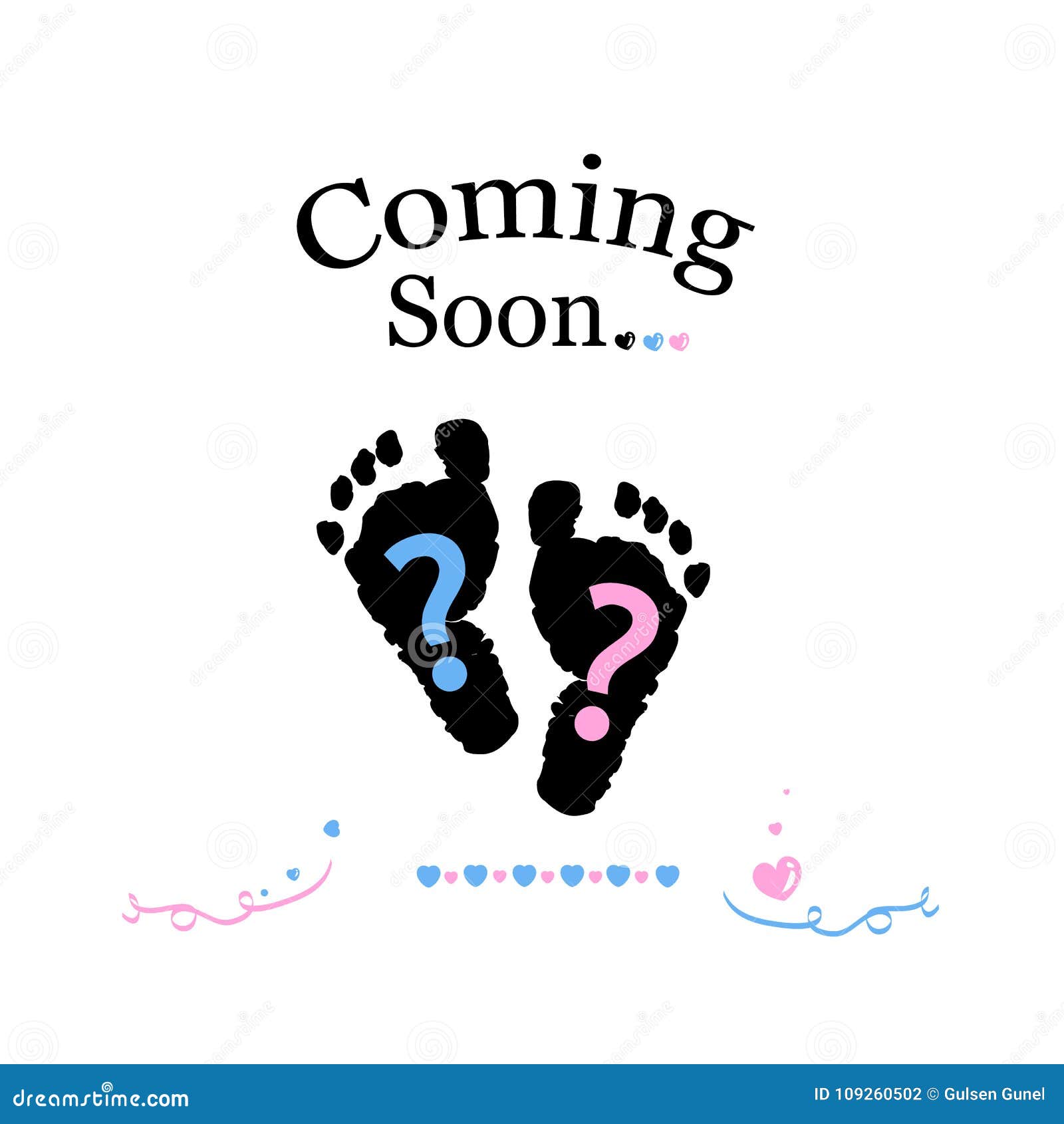 Coming Soon Baby. Baby Gender Reveal Symbol. Girl, Boy And Twin Baby Symbol Stock ...1300 x 1390