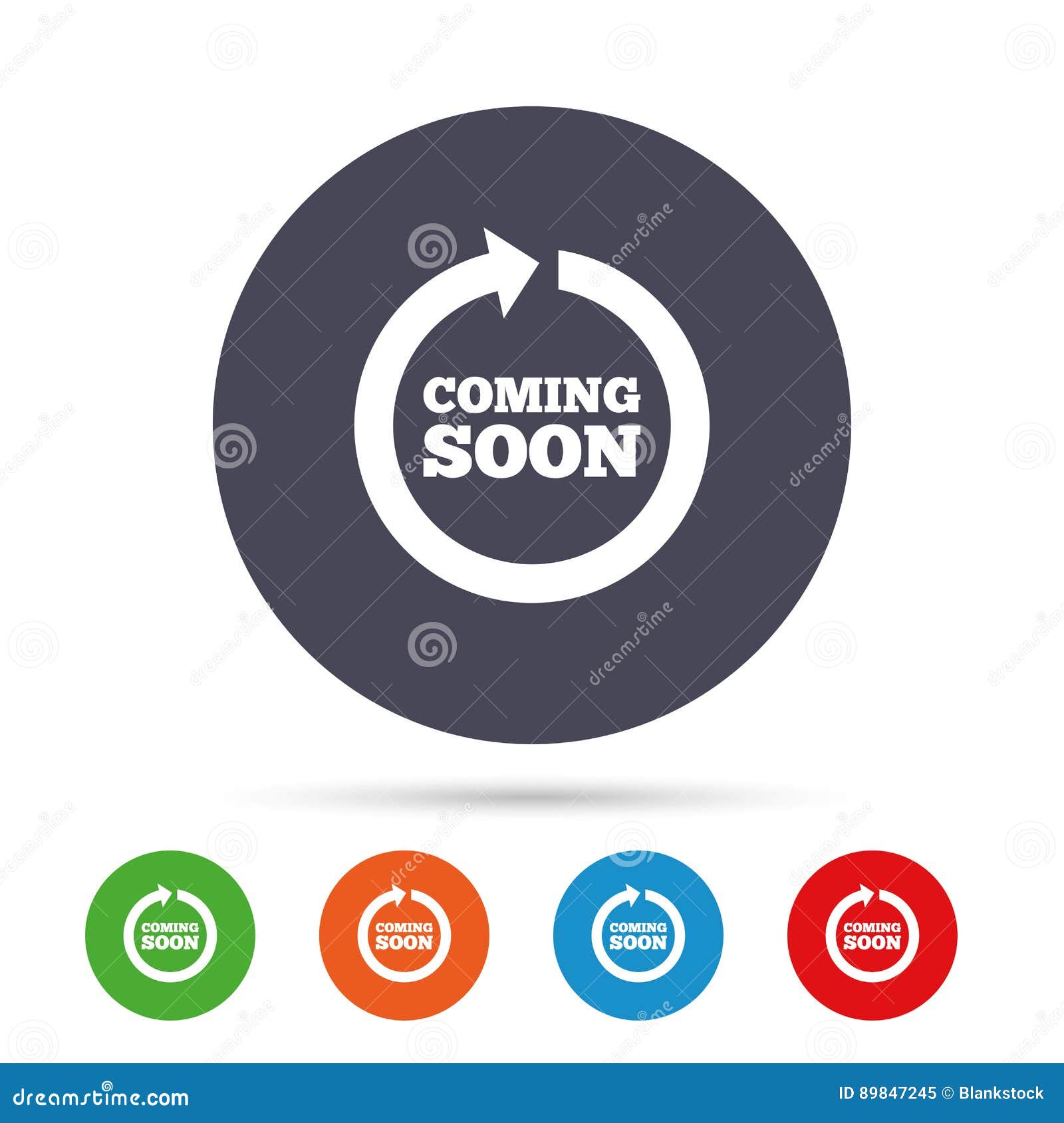 Coming Soon Logo Round