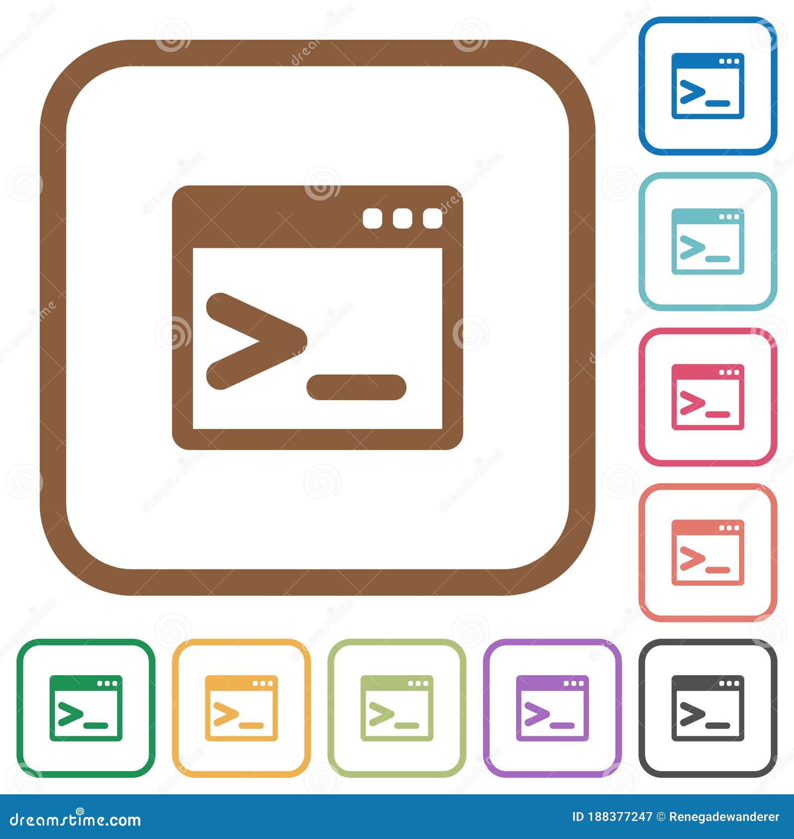 command prompt simple icons