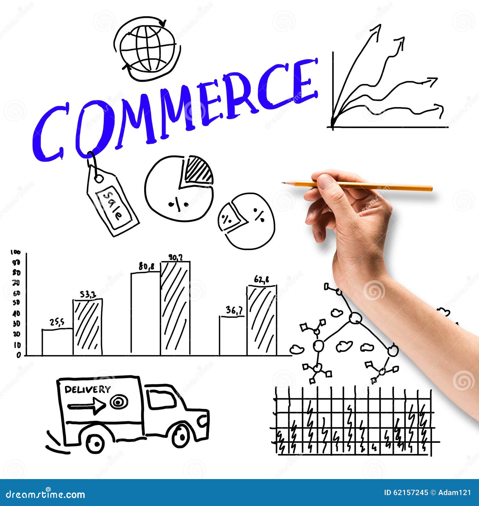 Commerce business stock image. Image of plan, chart, design 62157245