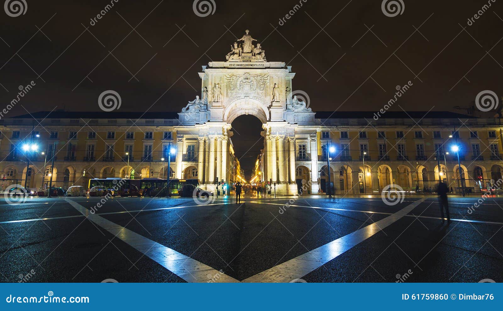 commerce square (praca do comercio) in lisbon, portugal