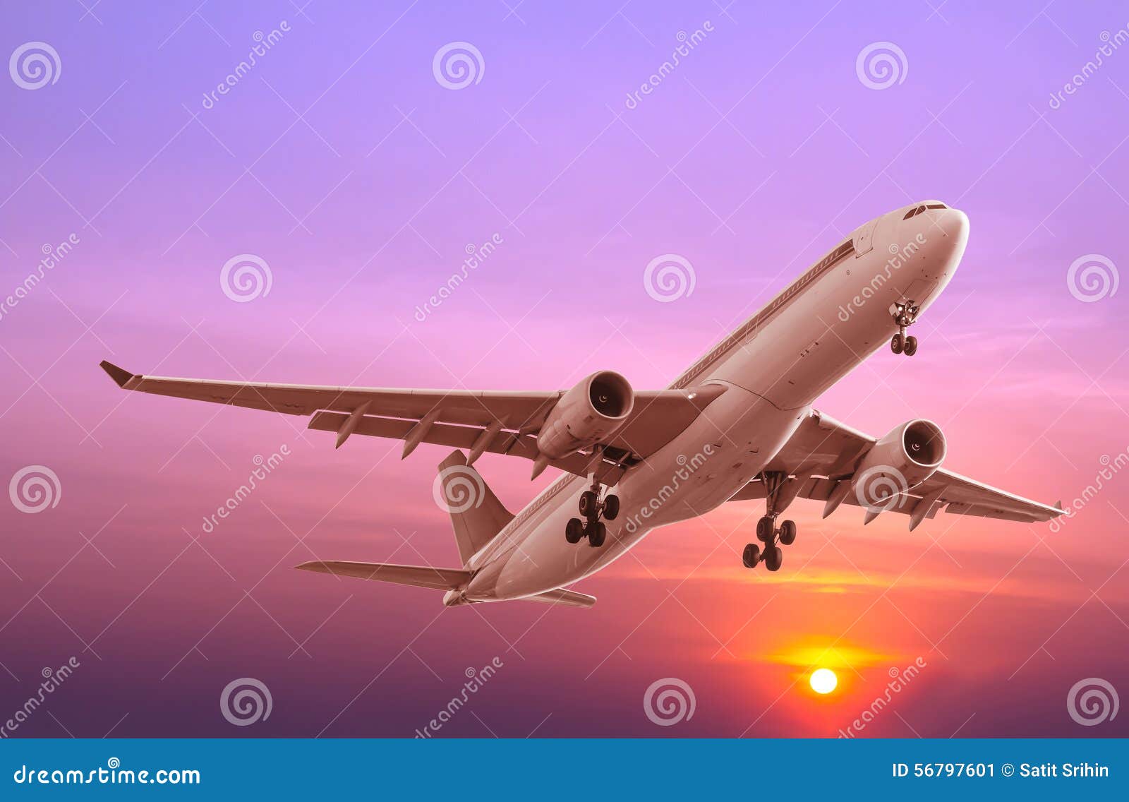 Commercial airplane flying stock image. Image of speed 56797601