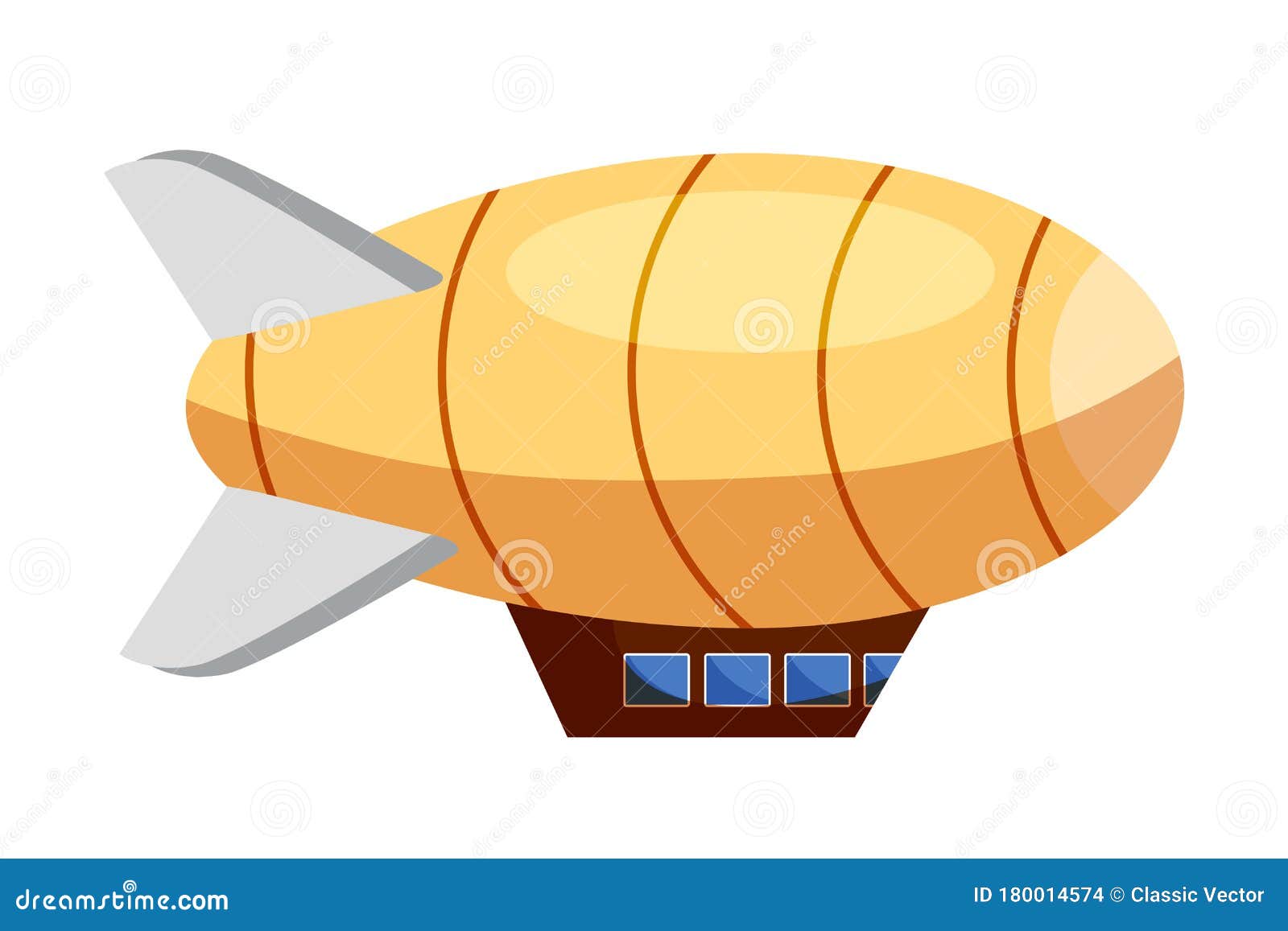 Download Commercial Airship Flat Vector Illustrations Stock Vector Illustration Of Industry Journey 180014574