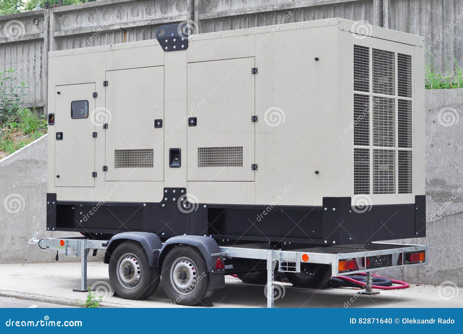 commercial backup generator. a standby generator is a back-up electrical system that operates automatically.