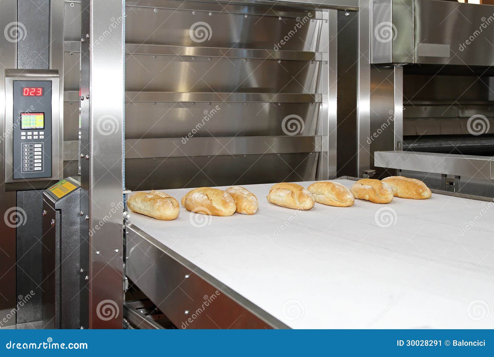 Bread baking oven stock image. Image of bakery, commercial 30028291