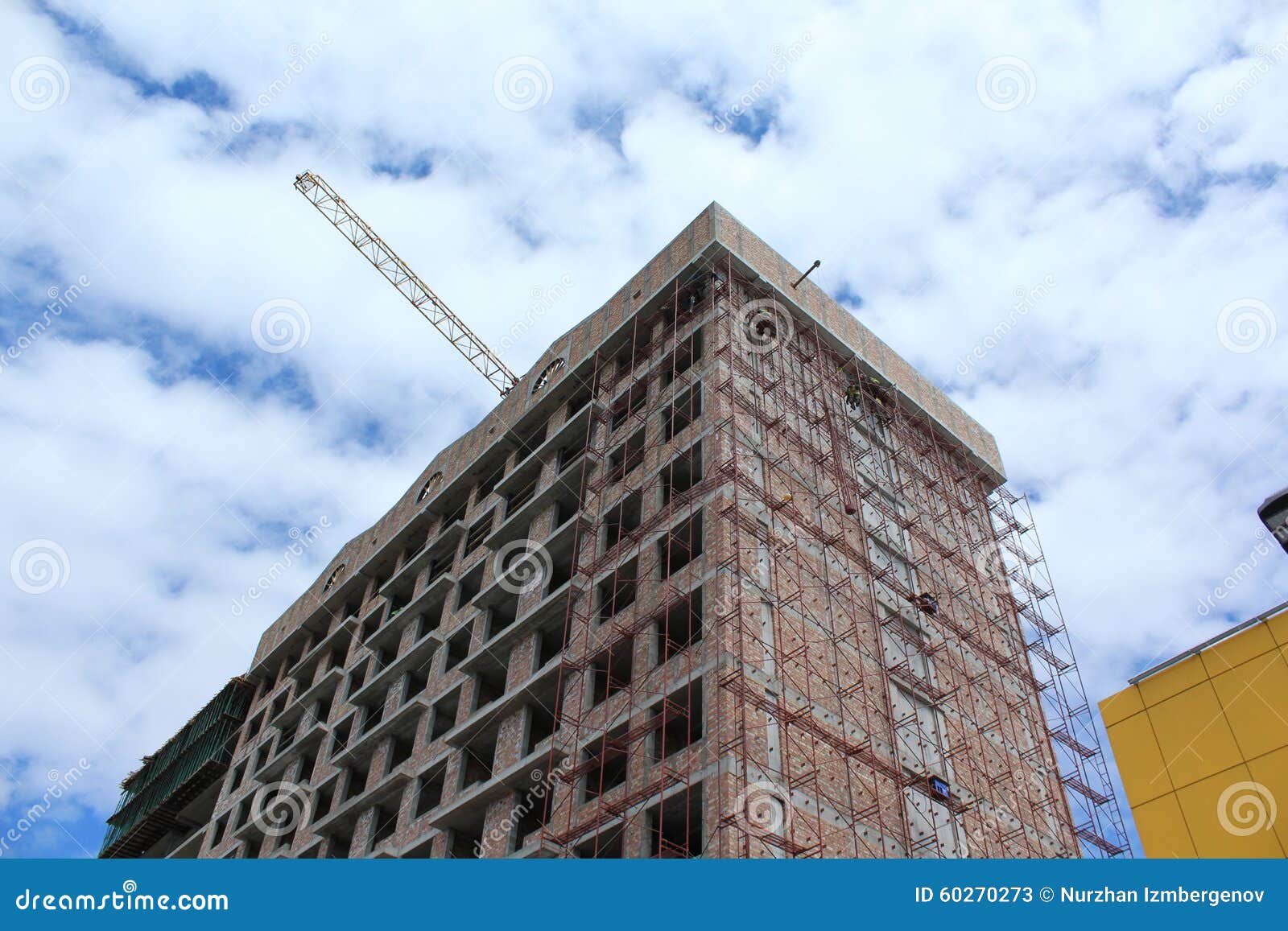 Commercial Building Under Construction Stock Image Image of crane