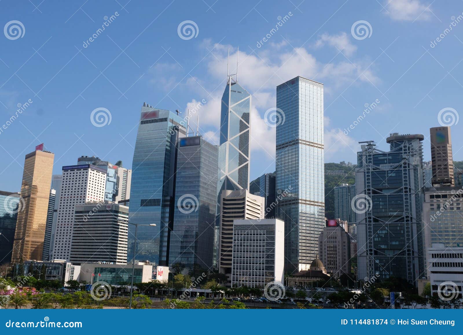 Commercial Buildings Central Hong Kong Editorial Stock Image - Image of
