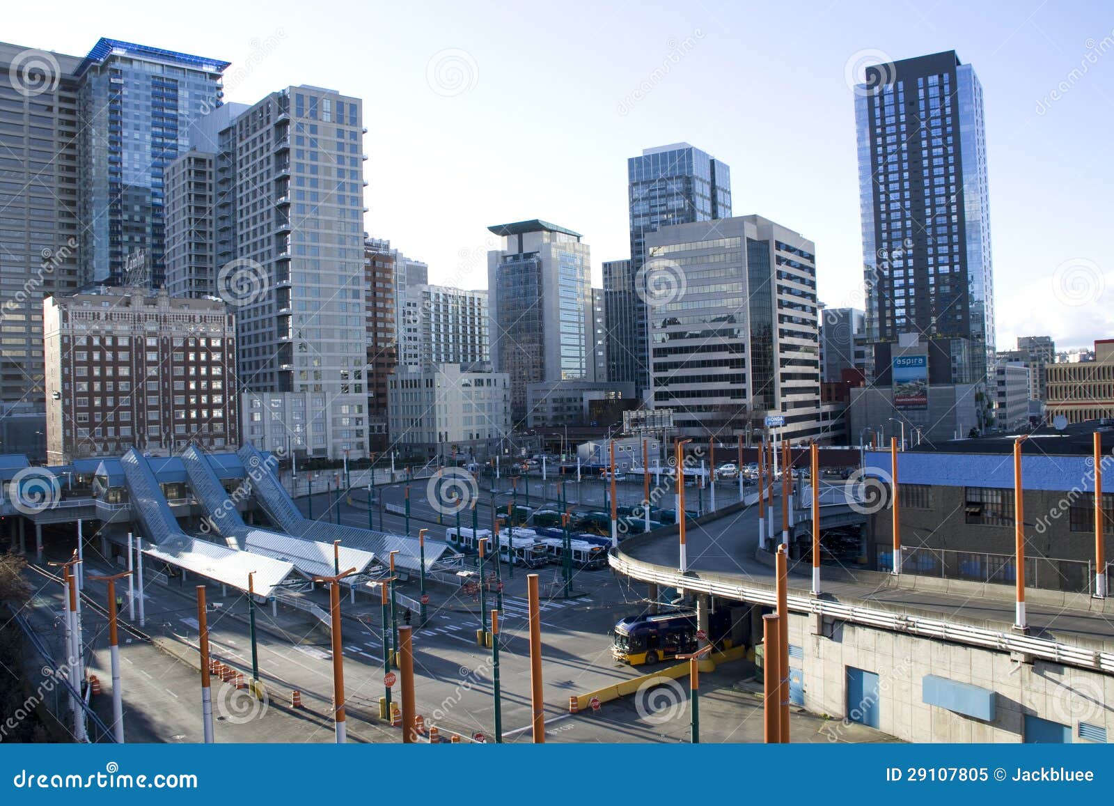Commercial Buildings in Downtown Seattle Editorial Image Image of