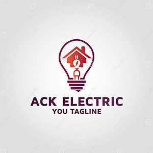 Commercial Electrical Company Logo Design Stock Vector Illustration Commercial Electrical Company Logo Design Stock Vector Illustration