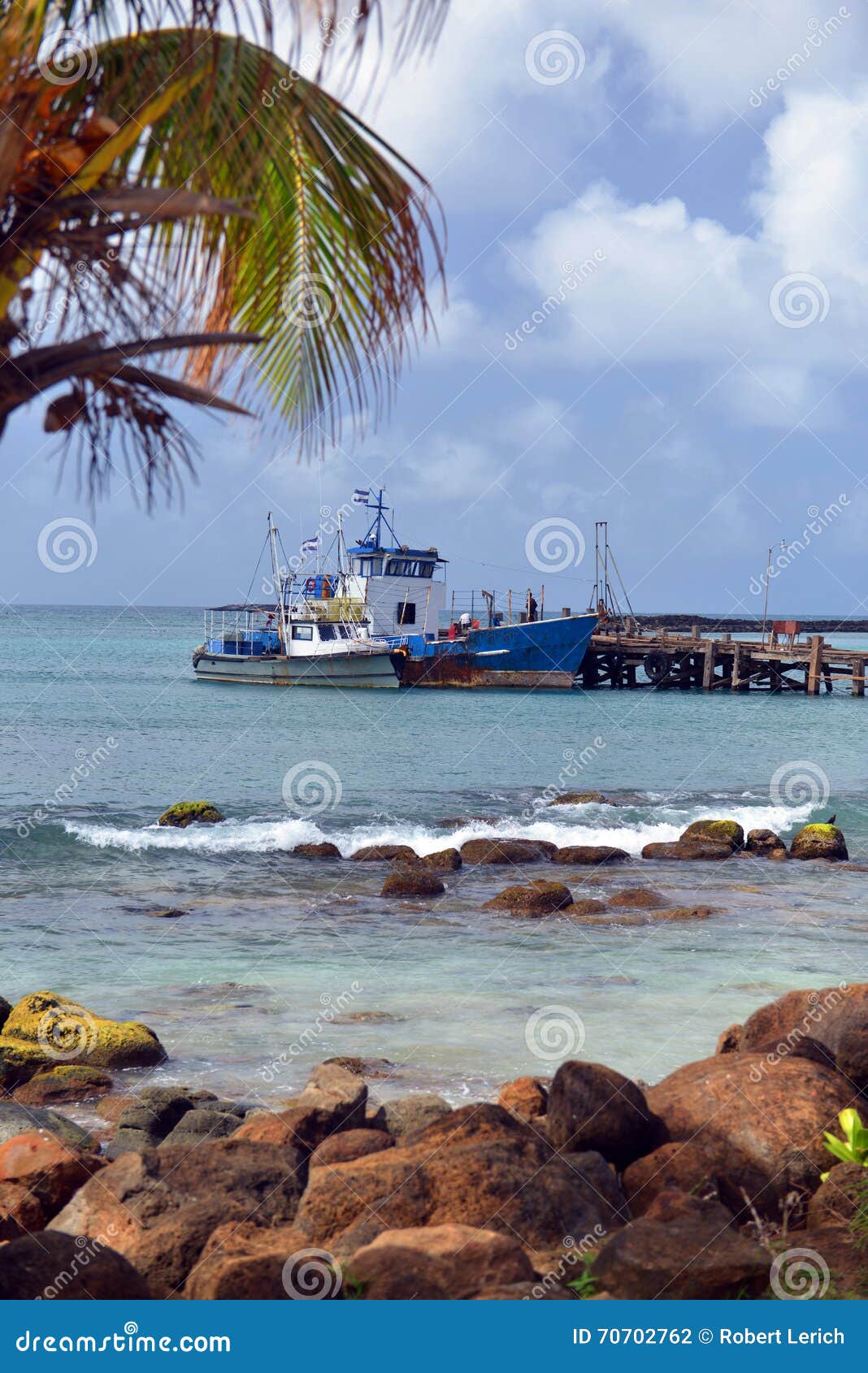 Commercial Fishing Boat Brig Bay Harbor in Big Corn Island Nicaragua  Central America Stock Photo - Image of capital, horizontal: 70702762