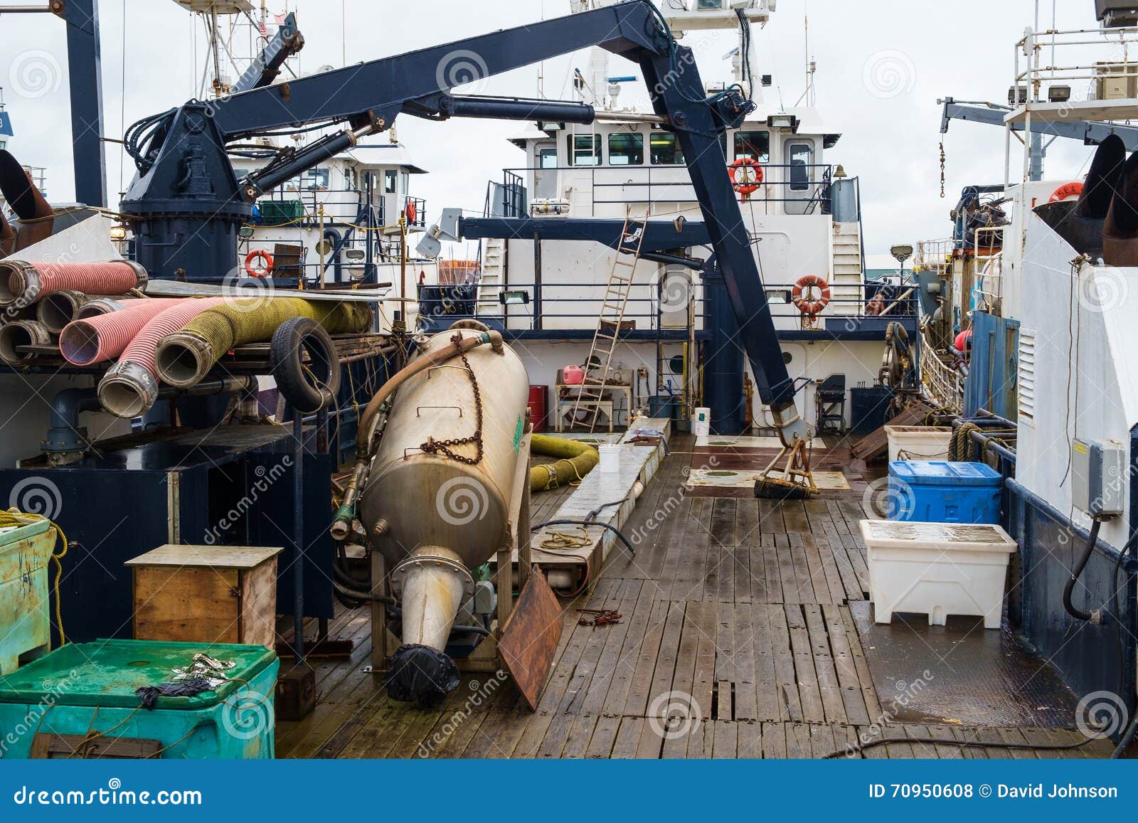 Commercial Fishing Boat Deck Stock Photo - Image of deck, showing: 70950608
