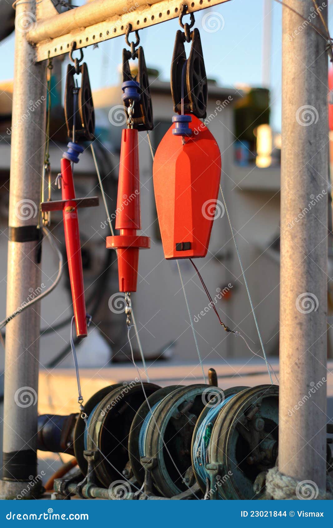 Commercial Fishing Equipment Stock Photo Image of industry, single