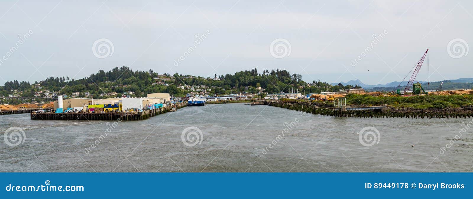 Commercial Harbor in Astoria Oregon Stock Photo Image of environment