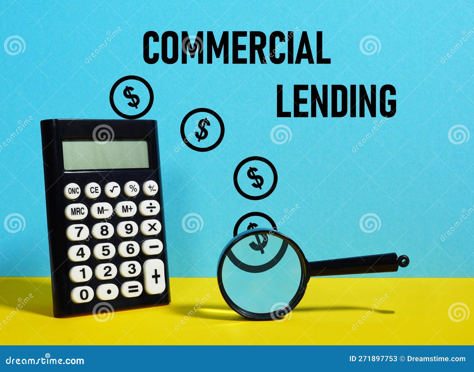 Commercial Lending is Shown Using the Text Stock Image Image of text