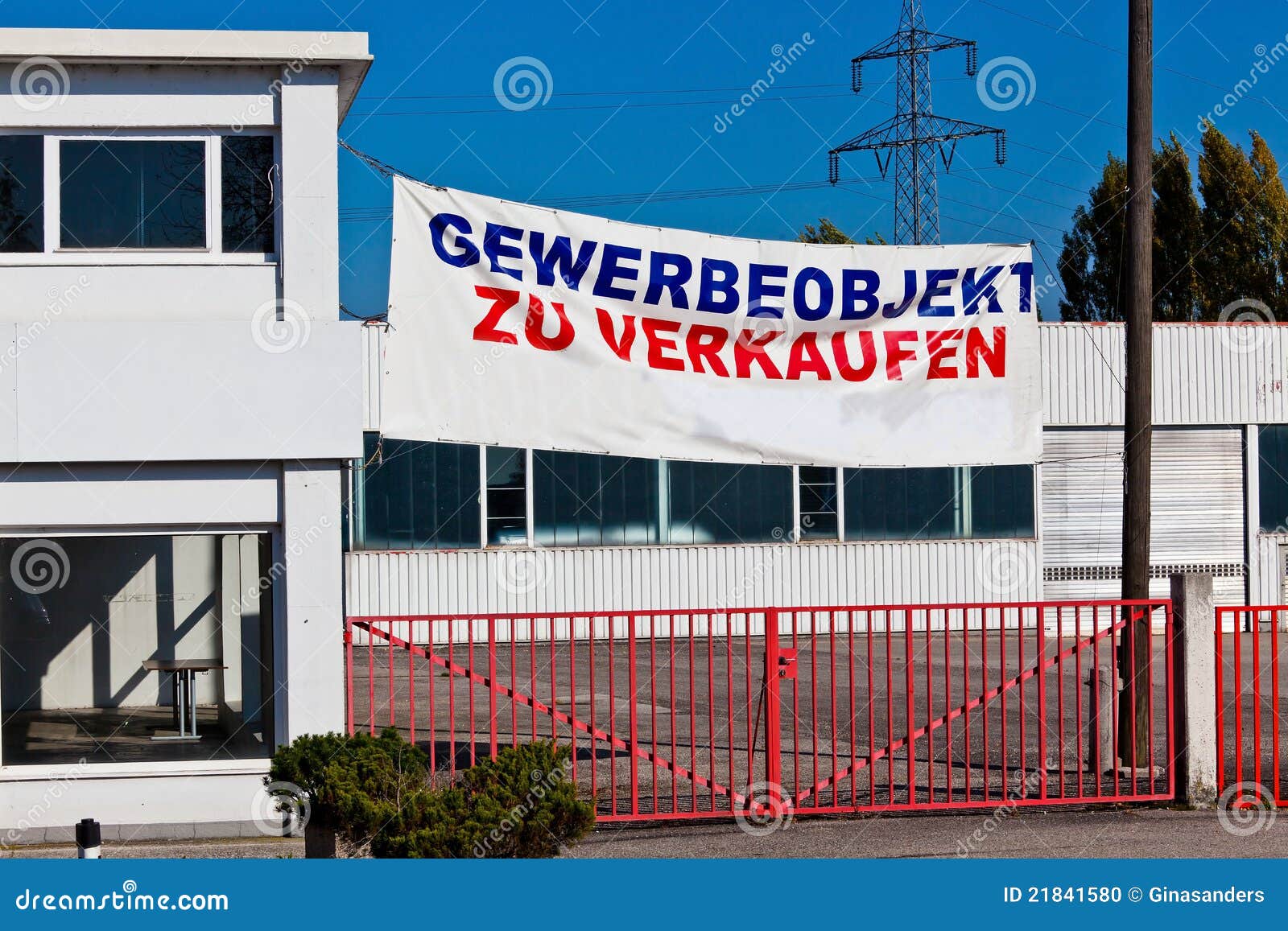 Commercial Property for Rent / Sale Stock Photo  Image of gewerbe