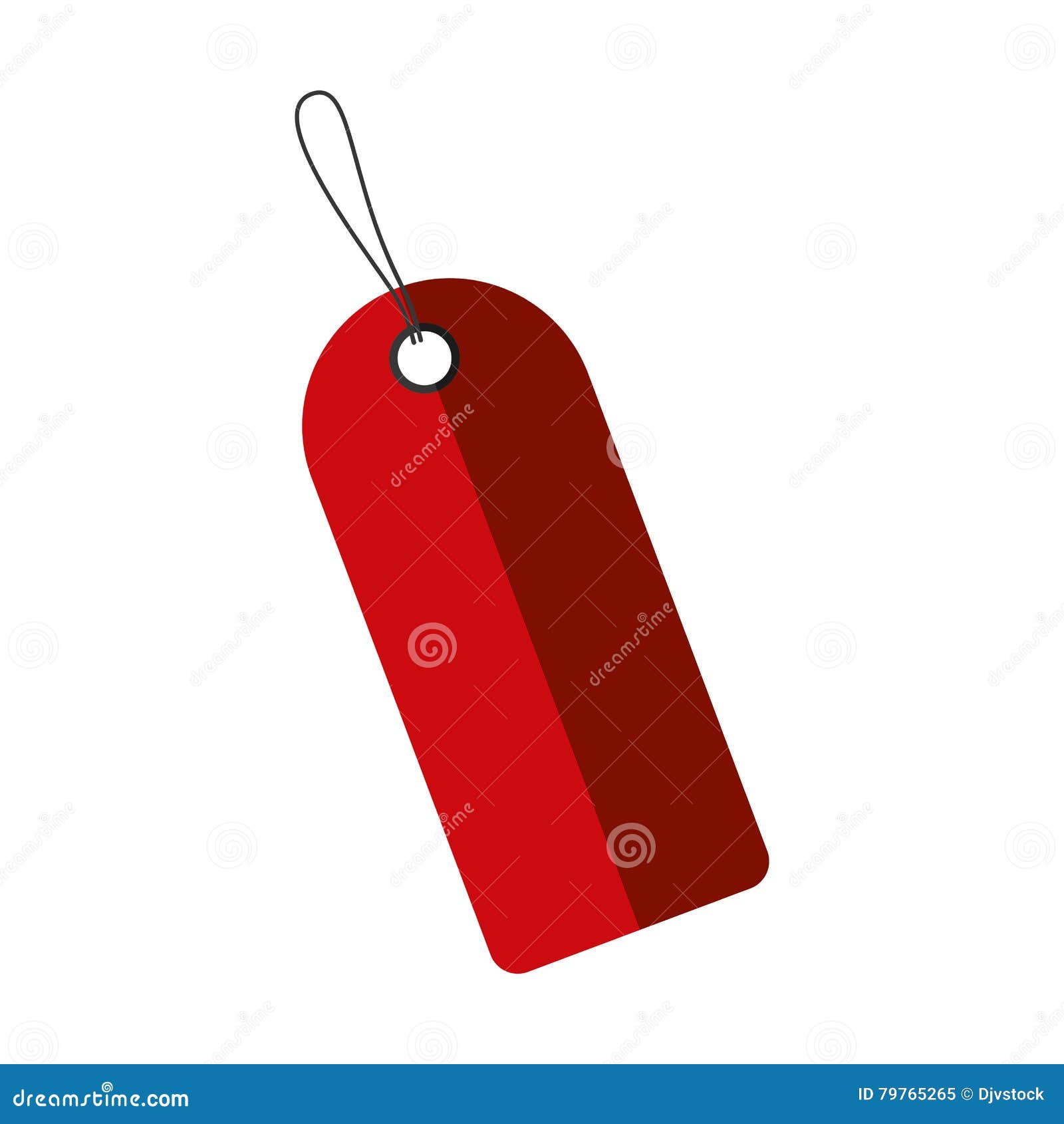 Commercial Tag Hanging Isolated Icon Stock Vector Illustration of