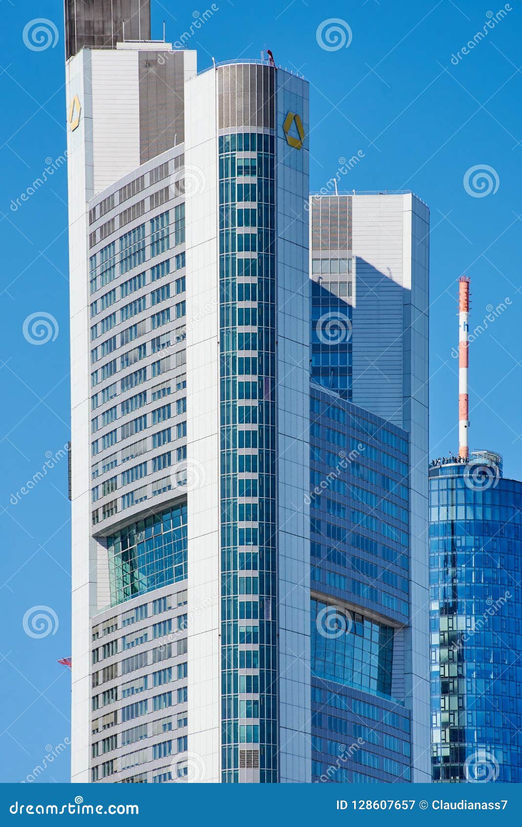 Commerzbank Skyscraper In Frankfurt Germany Editorial Photography Image Of Bank Landmark 128607657