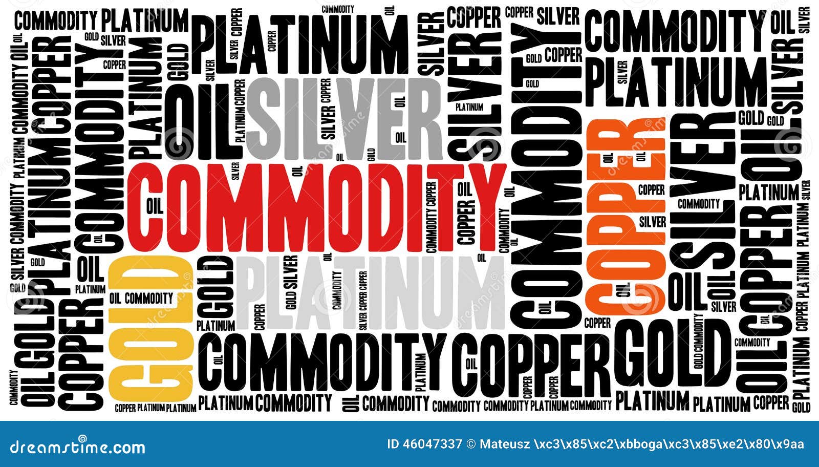 commodity stock market or trading concept.