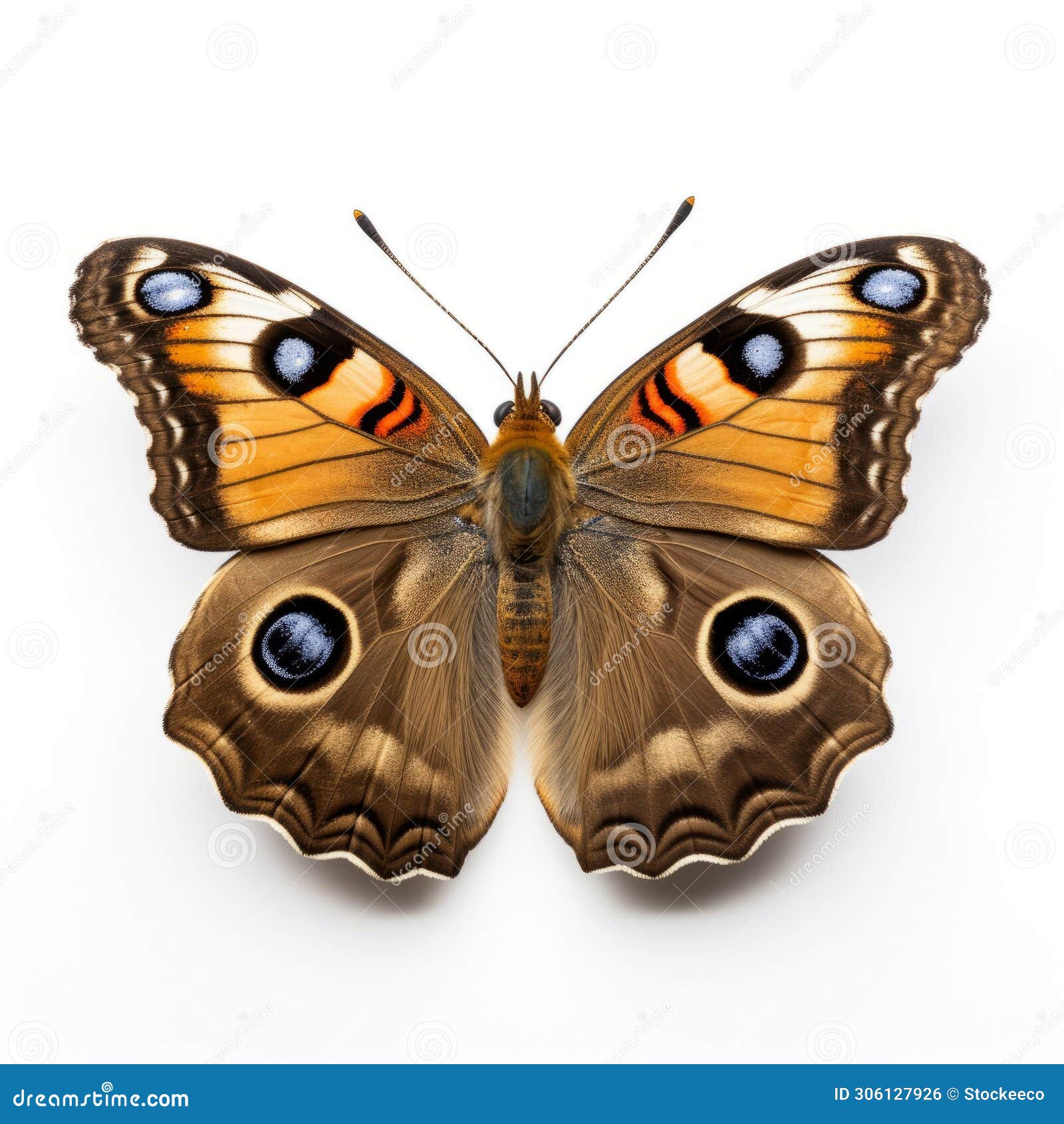 common buckeye butterfly: layered imagery with subtle irony