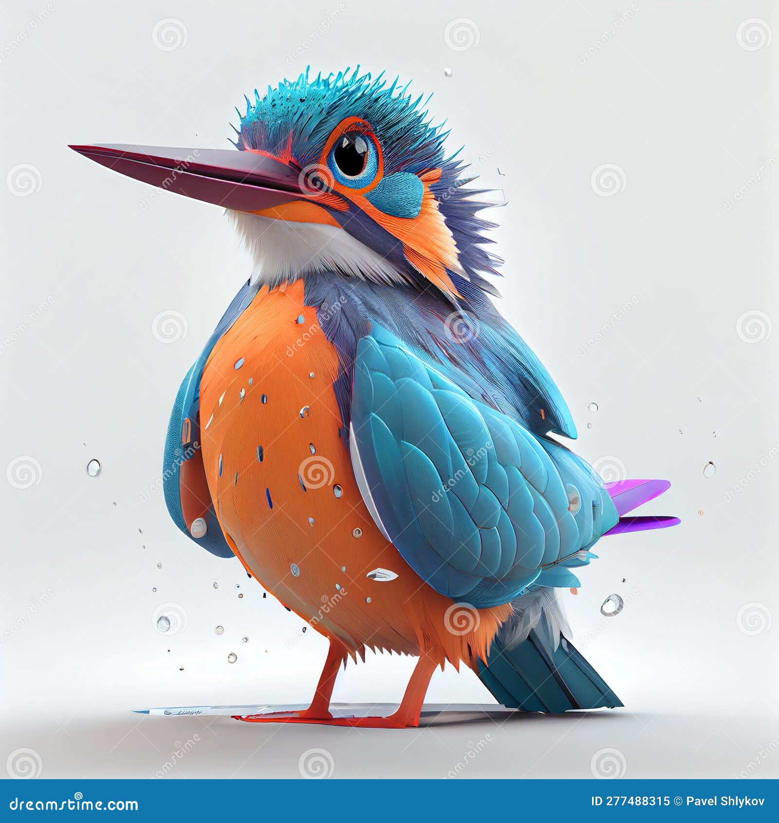 How to draw A Kingfisher II Kingfisher drawing step by step II part 01 II  #artjanag - YouTube