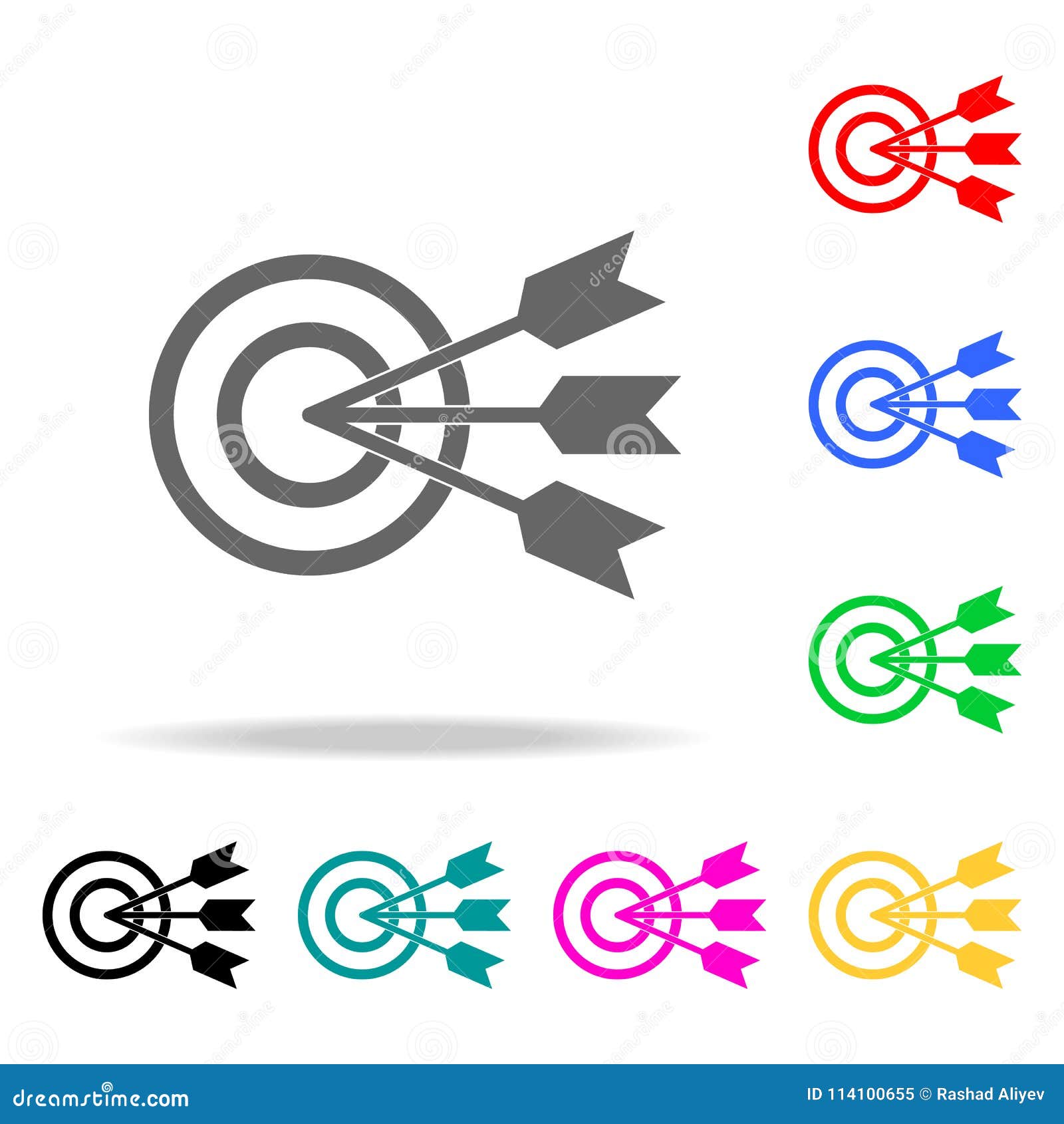 Common Goal Icon. Elements of Teamwork Multi Colored Icons. Premium