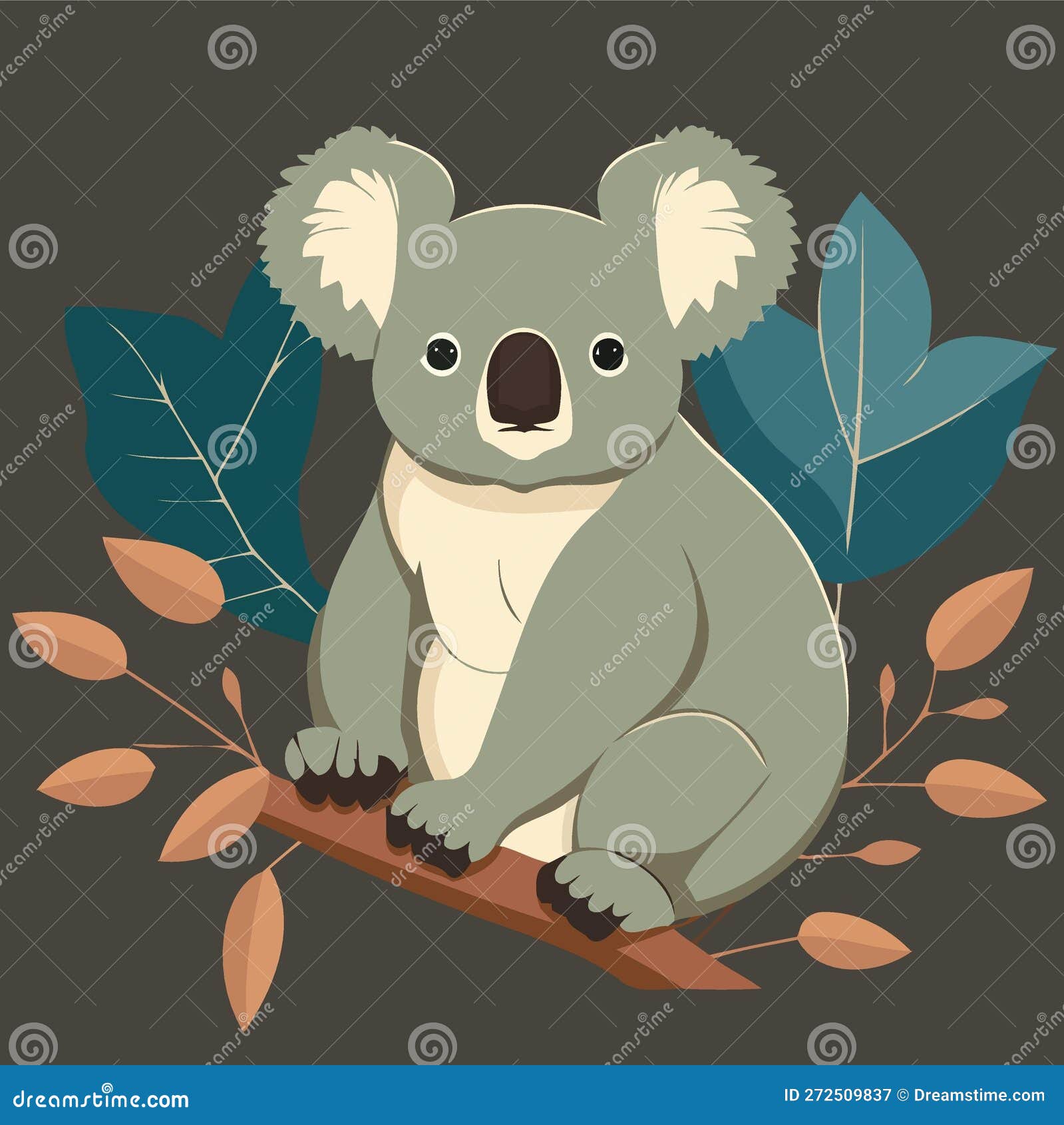 Common Koala Herbivore Mammal Animal Stock Illustration Illustration of body, wild 272509837