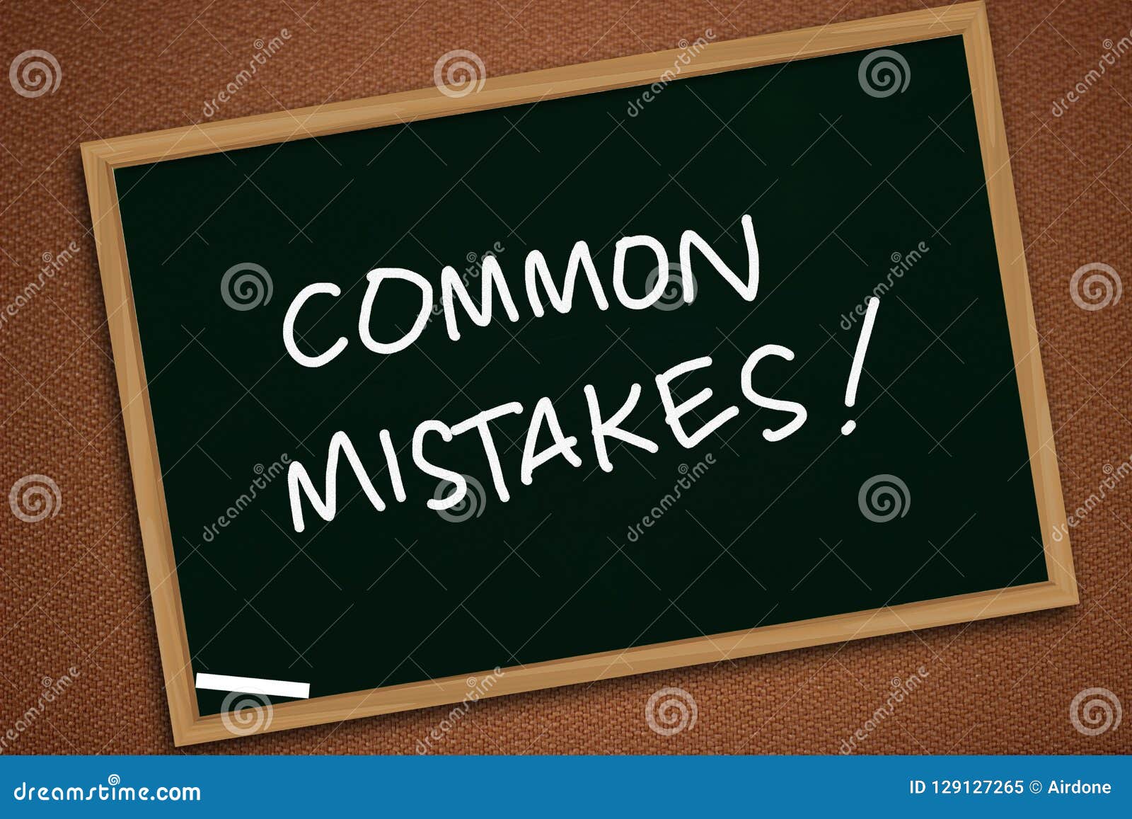 common mistakes, motivational words quotes concept