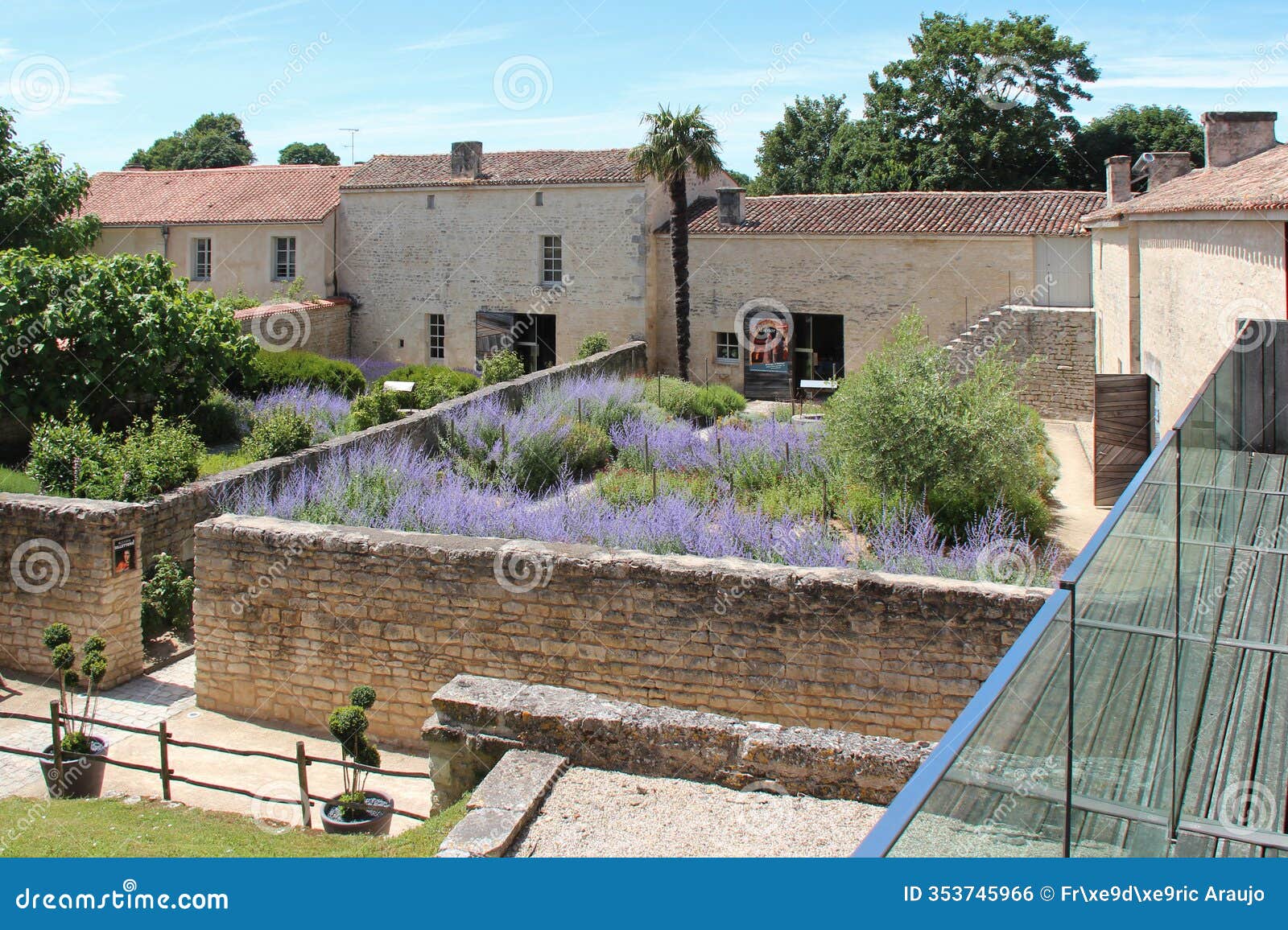 commons in a medieval abbey (st vincent) in nieul-sur-l'autise in vendÃ©e - france