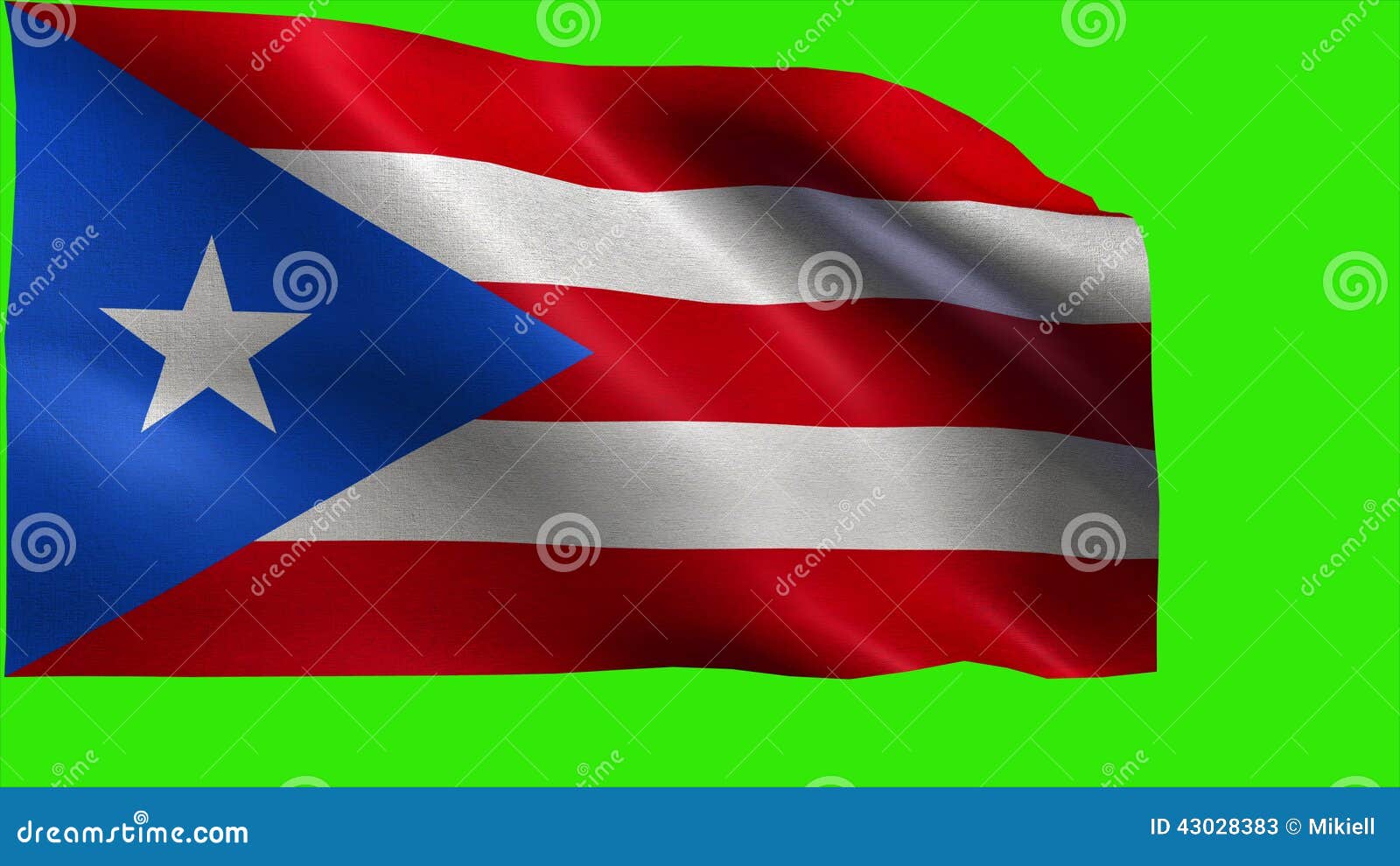 Commonwealth Of Puerto Rico Flag Of Puerto Rico Loop Stock Video Video Of Crumpled Macro 4302