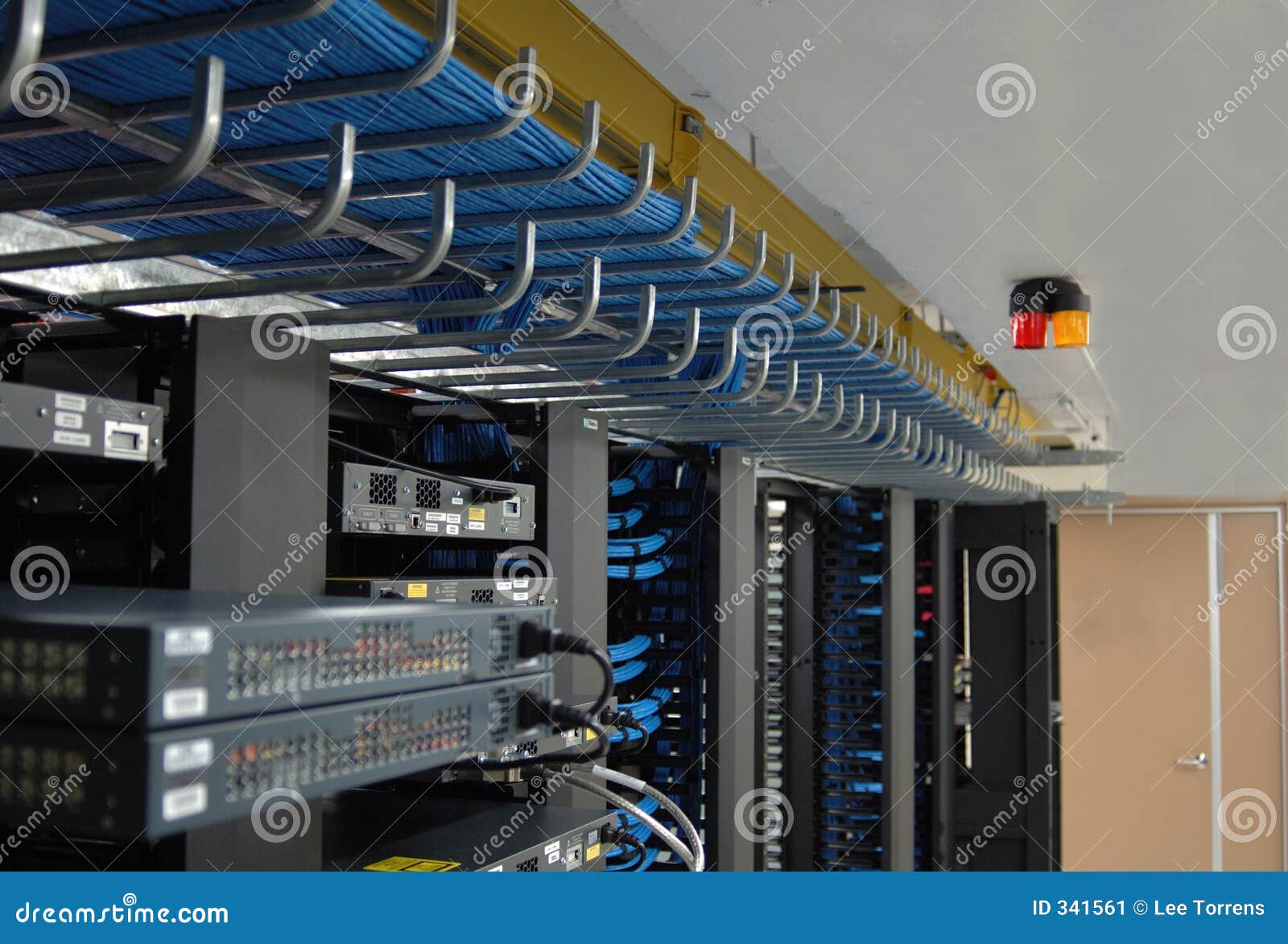 cable tray 6 professional racks of Image stock image. II Communication cable tray 6 professional racks of Image stock image. II Communication