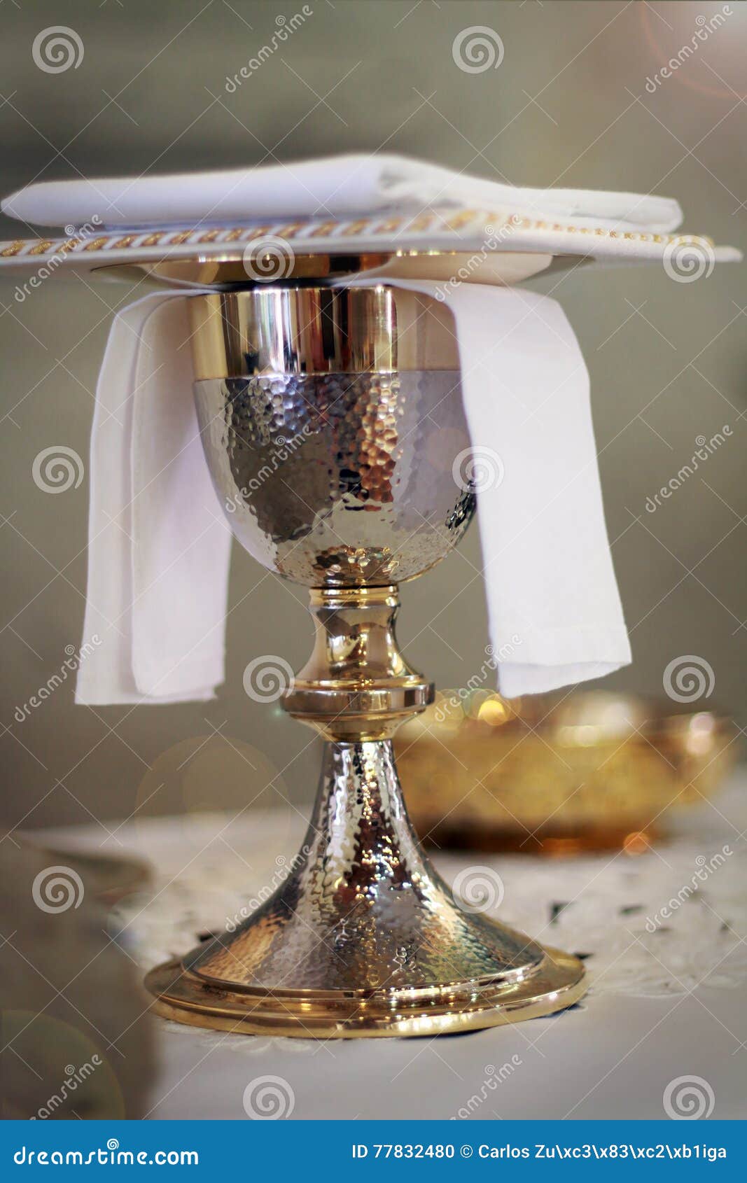 Communion Chalice Catholic Church Stock Photo Image of celebration