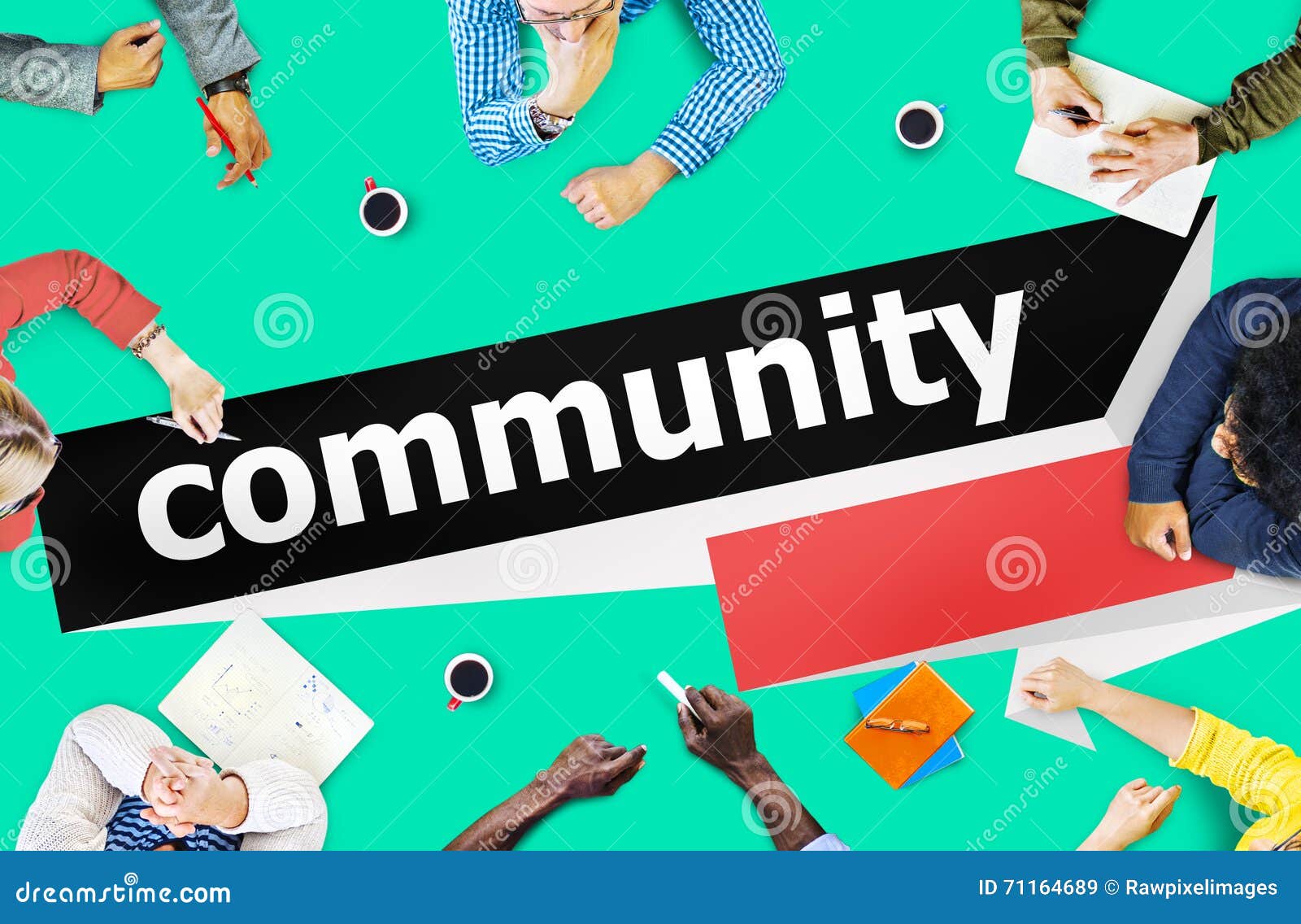 Community Citizen Connection Group Network Concept Stock Image Image