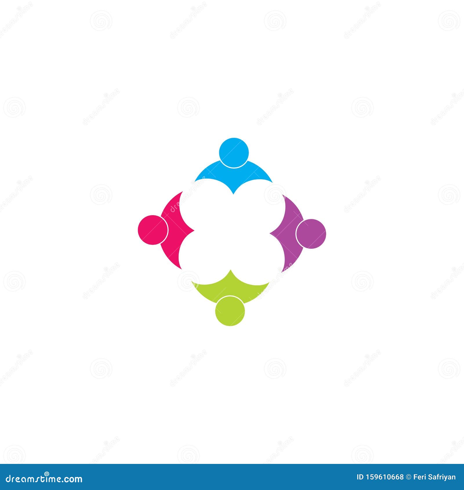 Community logo template stock vector. Illustration of circle - 159610668
