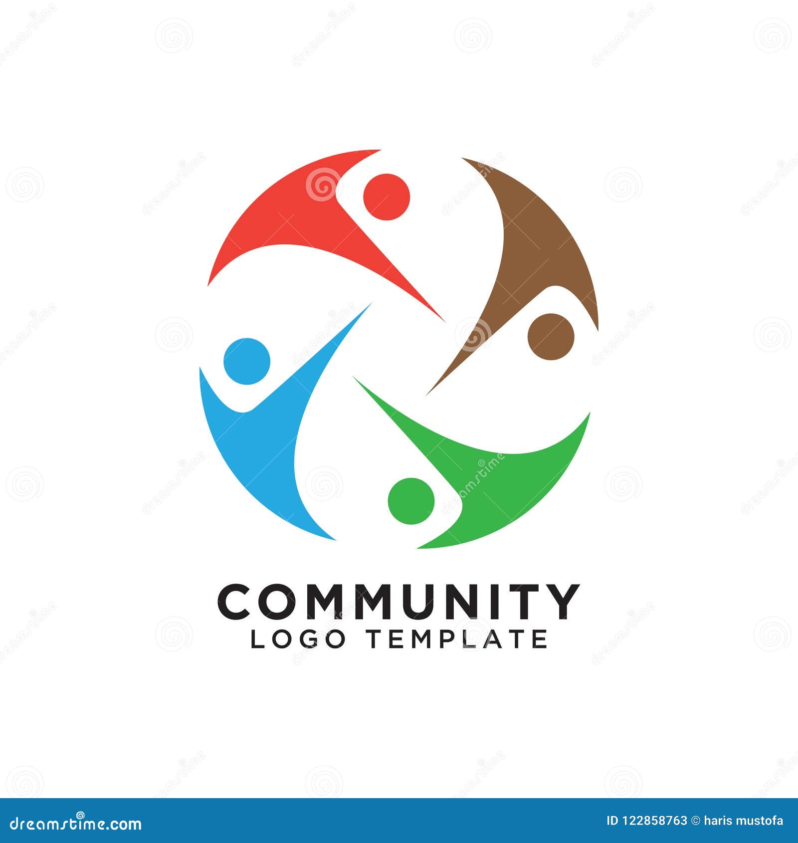 Community Organization Logo Design Template Stock Vector - Illustration ...