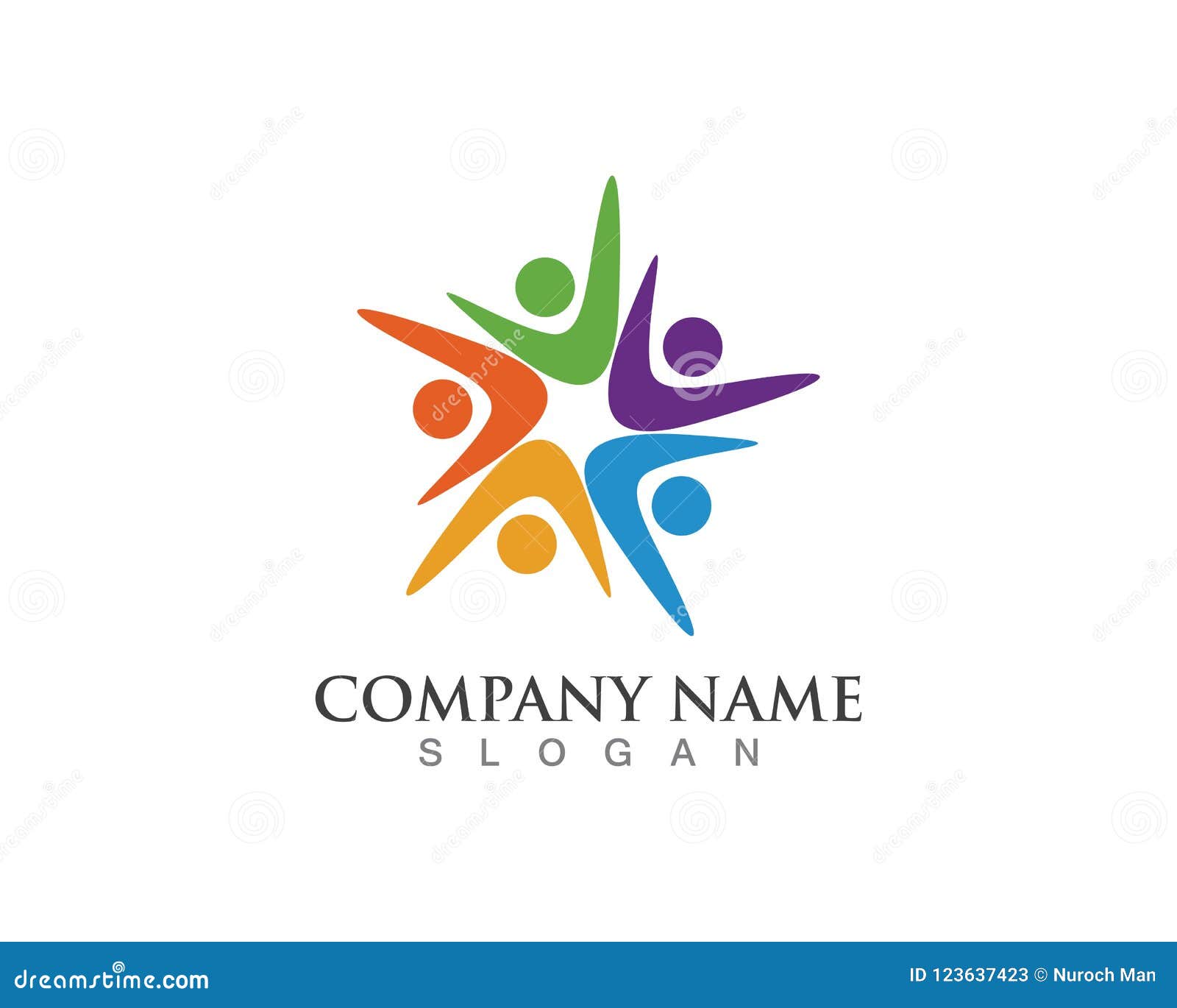 Community People Logo and Symbol Stock Vector - Illustration of support ...