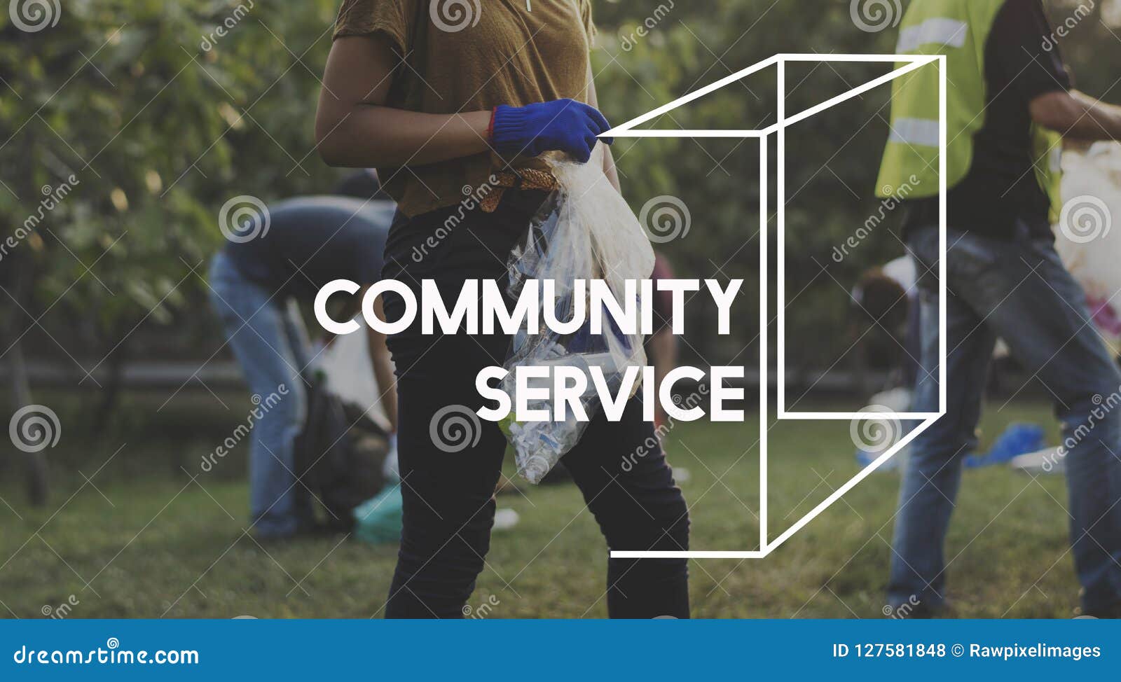 community service volunteers togetherness teamwork