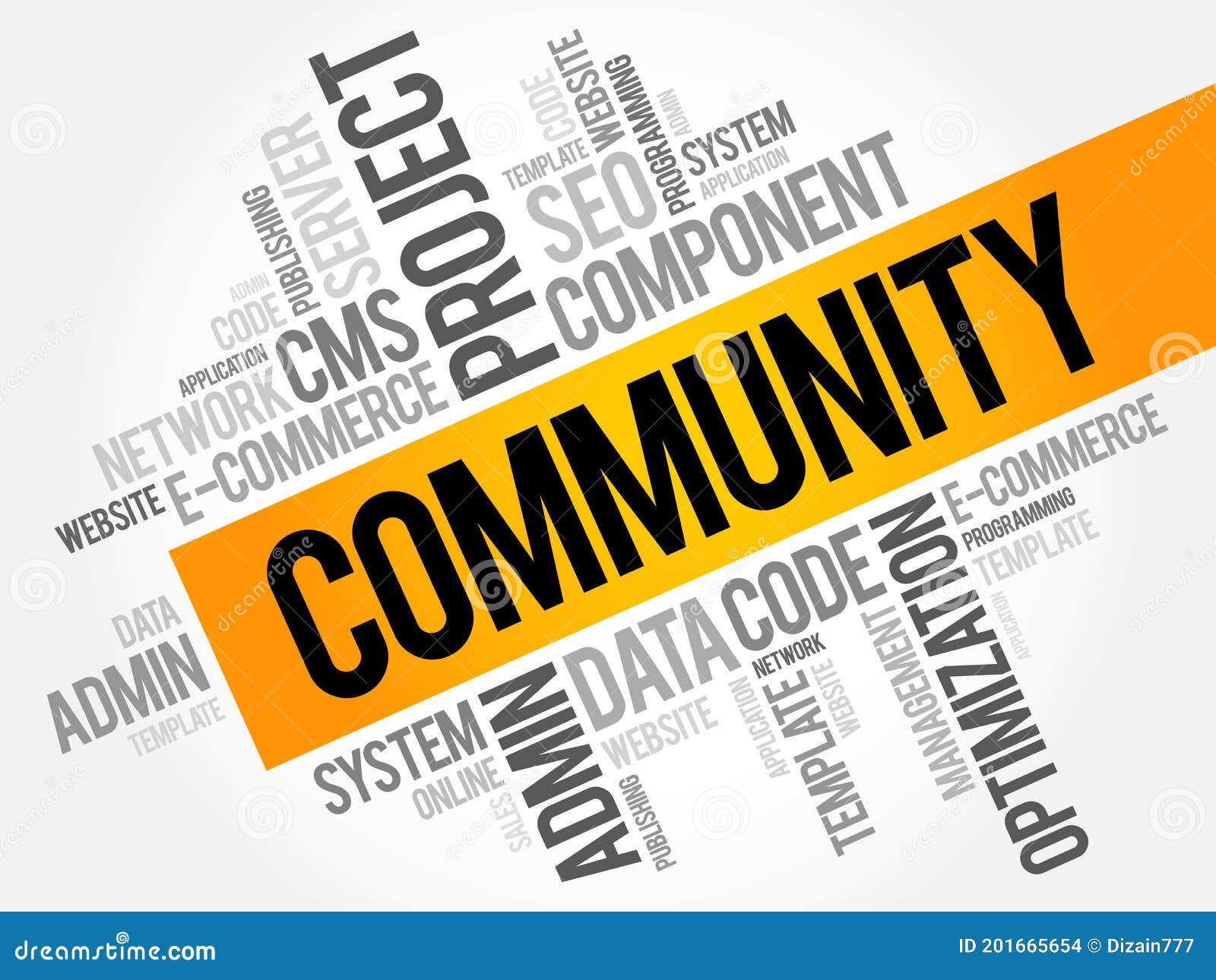 Community Word Cloud Collage Stock Illustration Illustration of marketing, like 201665654