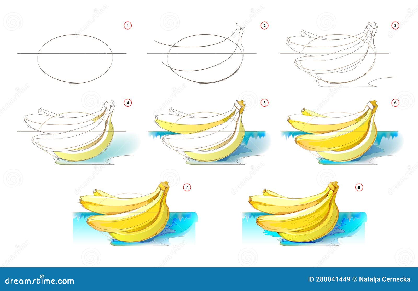 Como desenhar como desenhar uma banana 