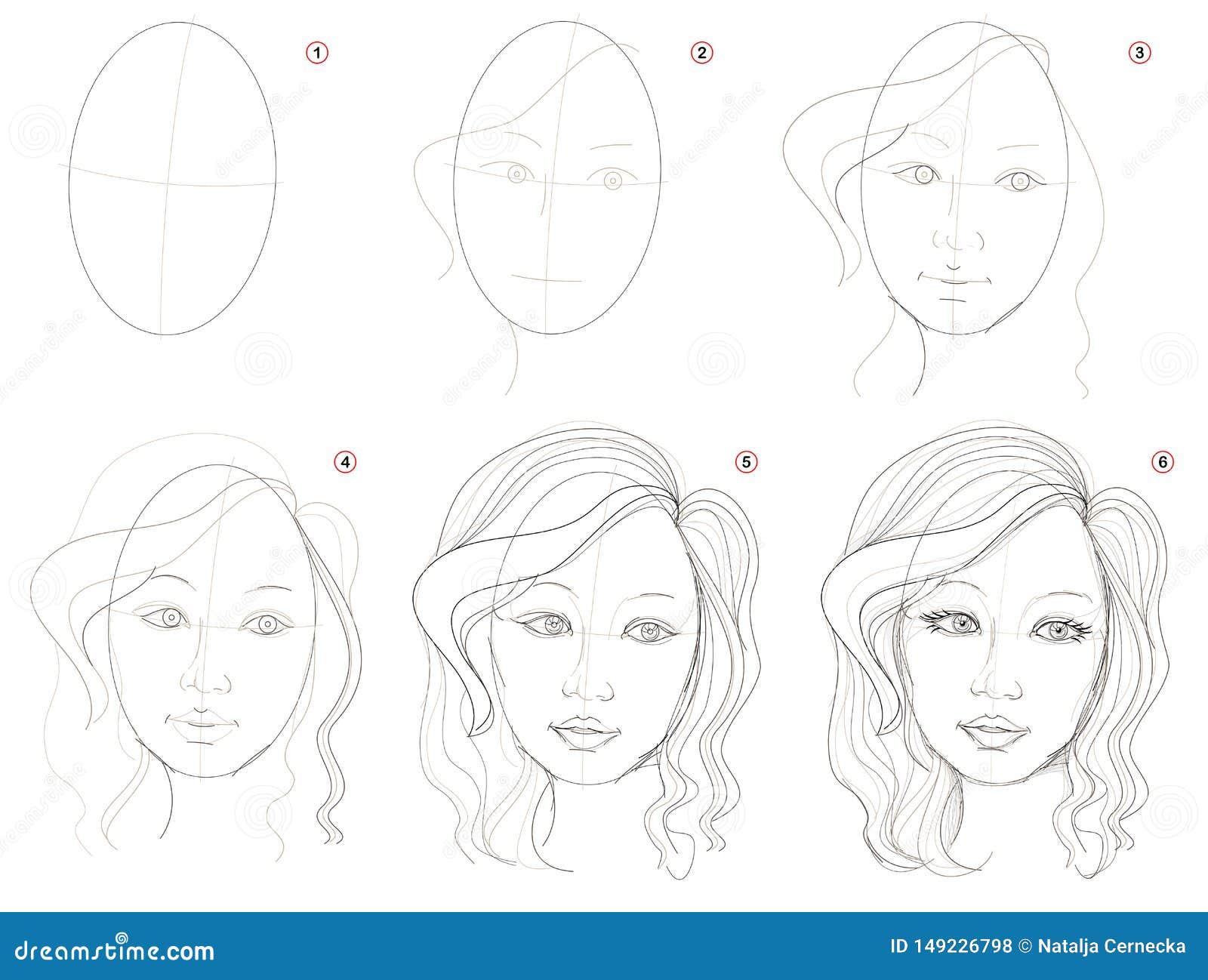 Como desenhar uma garota passo a passo [12 Passos] - Desenhos Para Desenhar