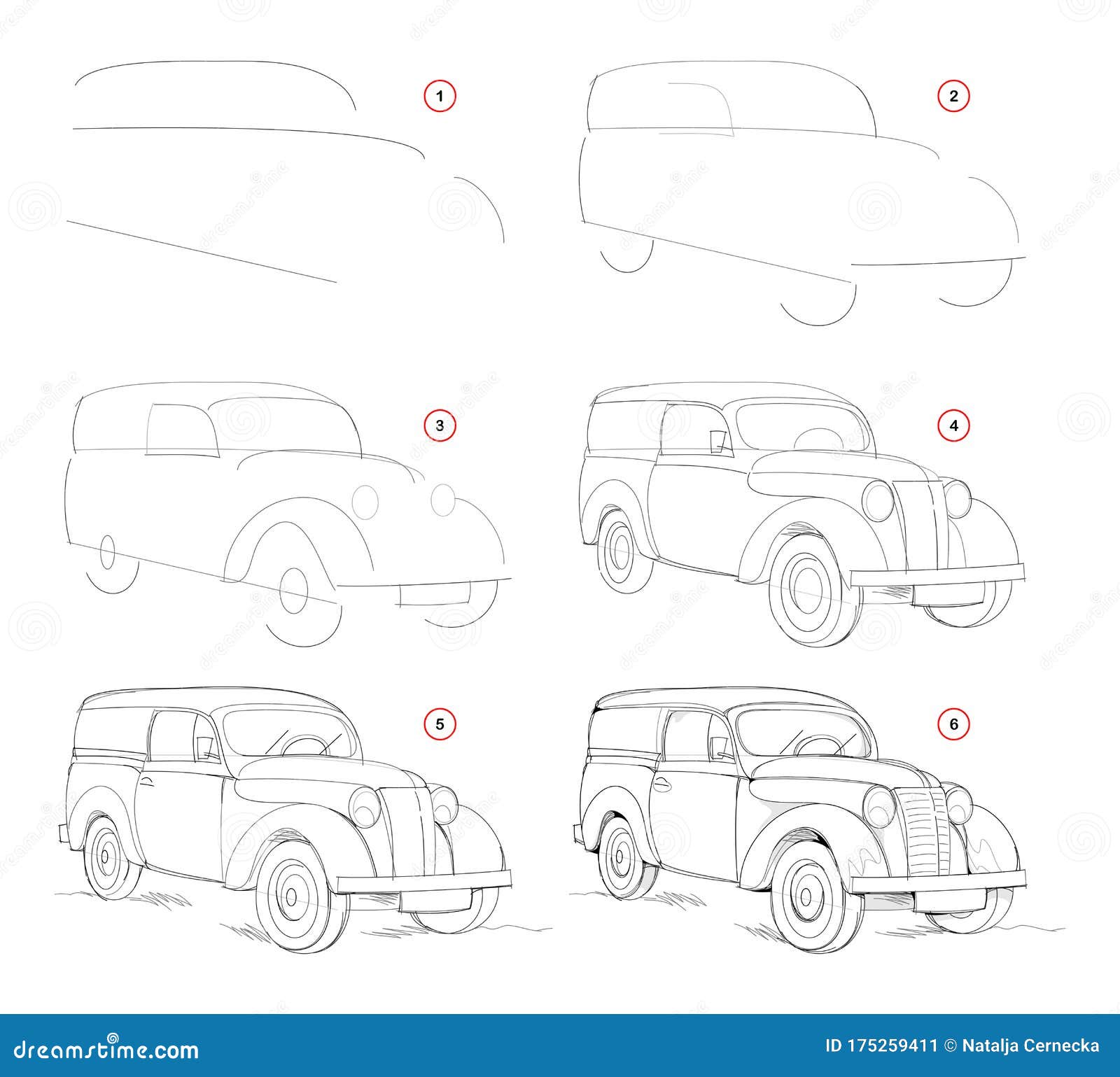 Página para colorir de carros antigos