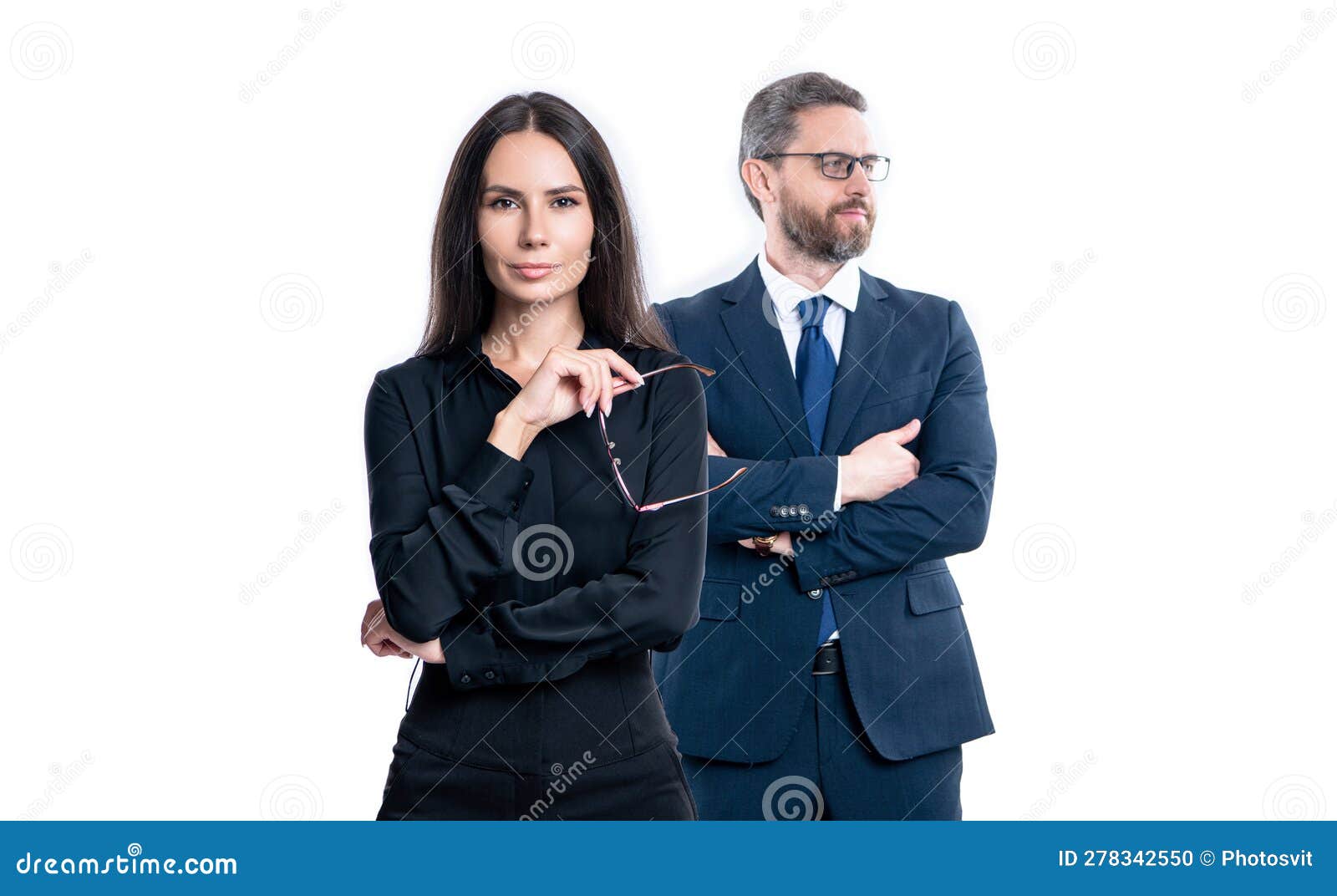 Como Dois Colegas De Negócios Em Vestimenta Formal. Foto De Profissionais  De Colegas De Negócios Foto de Stock - Imagem de gerente, profissional:  278342550