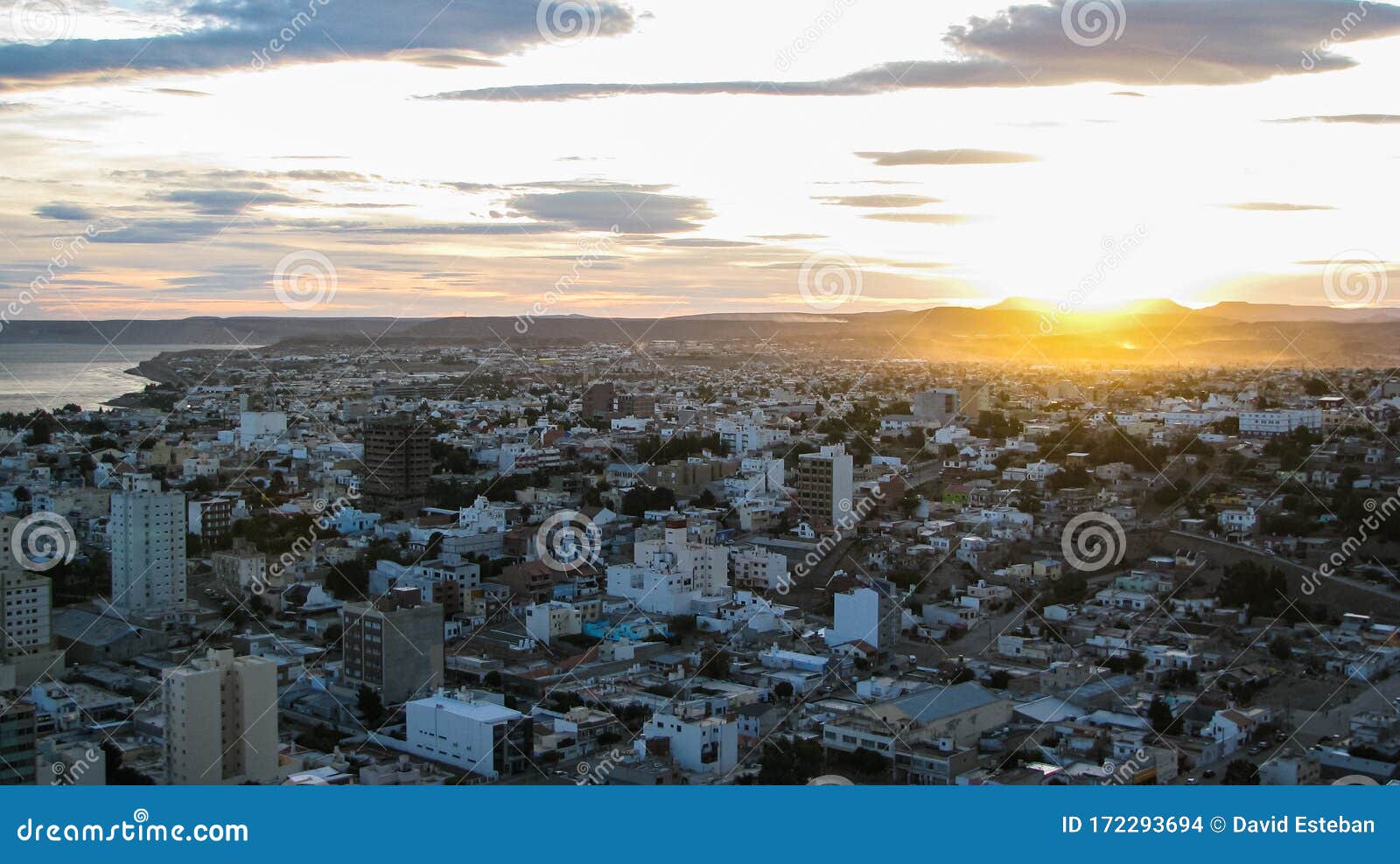 comodoro rivadia city, in the province of chubut. patagonia, argentina
